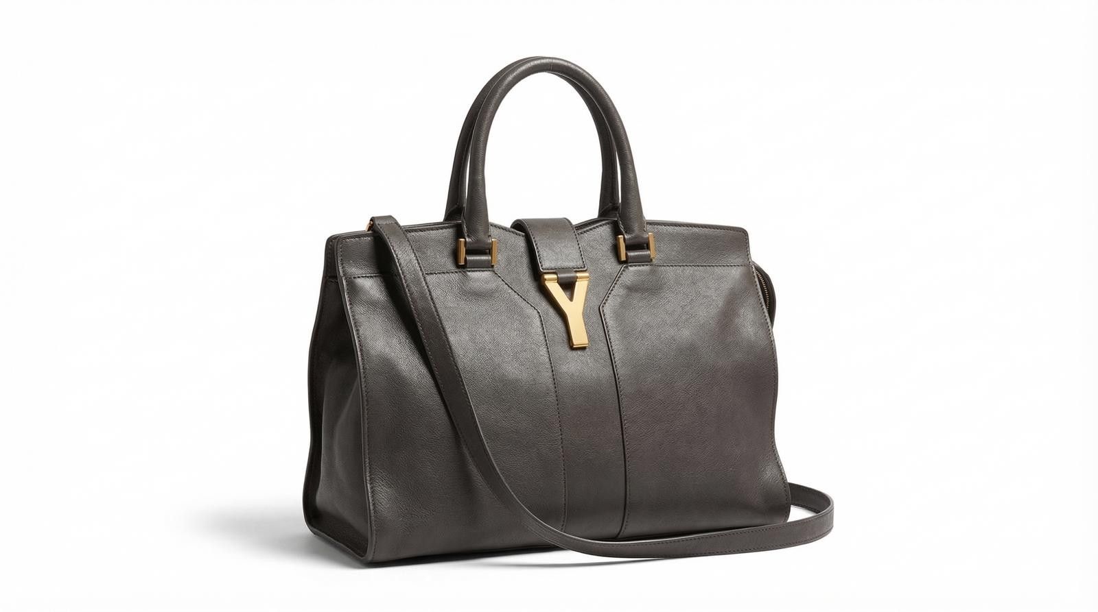 Saint Laurent Paris Saint Laurent - Classic Black Leather Tote Bag Size ONE SIZE - 1 Thumbnail