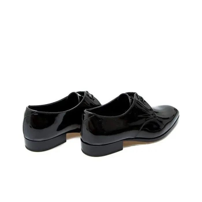 Saint Laurent Paris o1bcso1str1224 Wyatt Derbies In Shiny Leather in Black Size US 6 / EU 39 - 4 Thumbnail