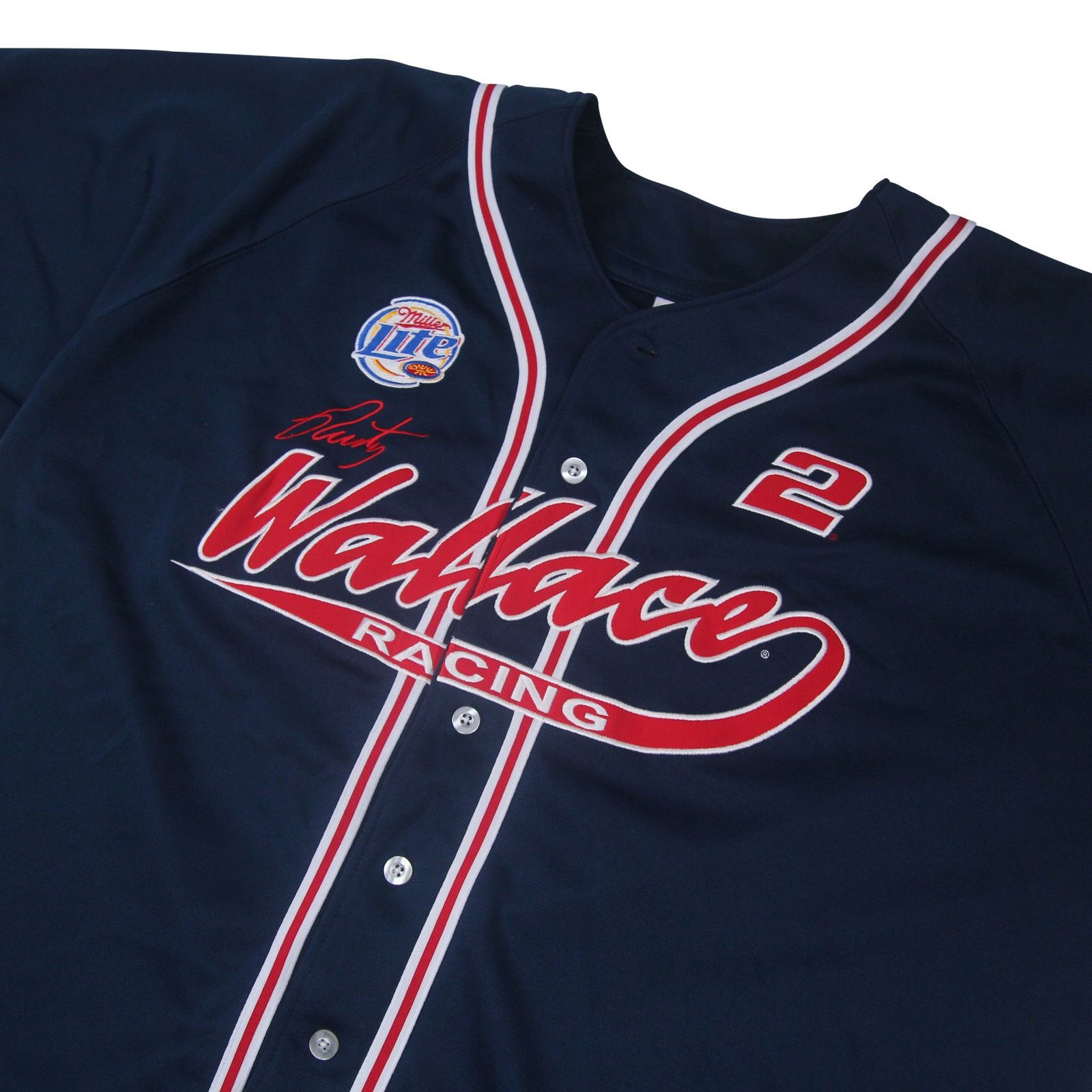 Chase Authentics × NASCAR × Vintage Vintage Chase Authentics Rusty Wallace Baseball Jersey Size US XXL / EU 58 / 5 - 2 Thumbnail