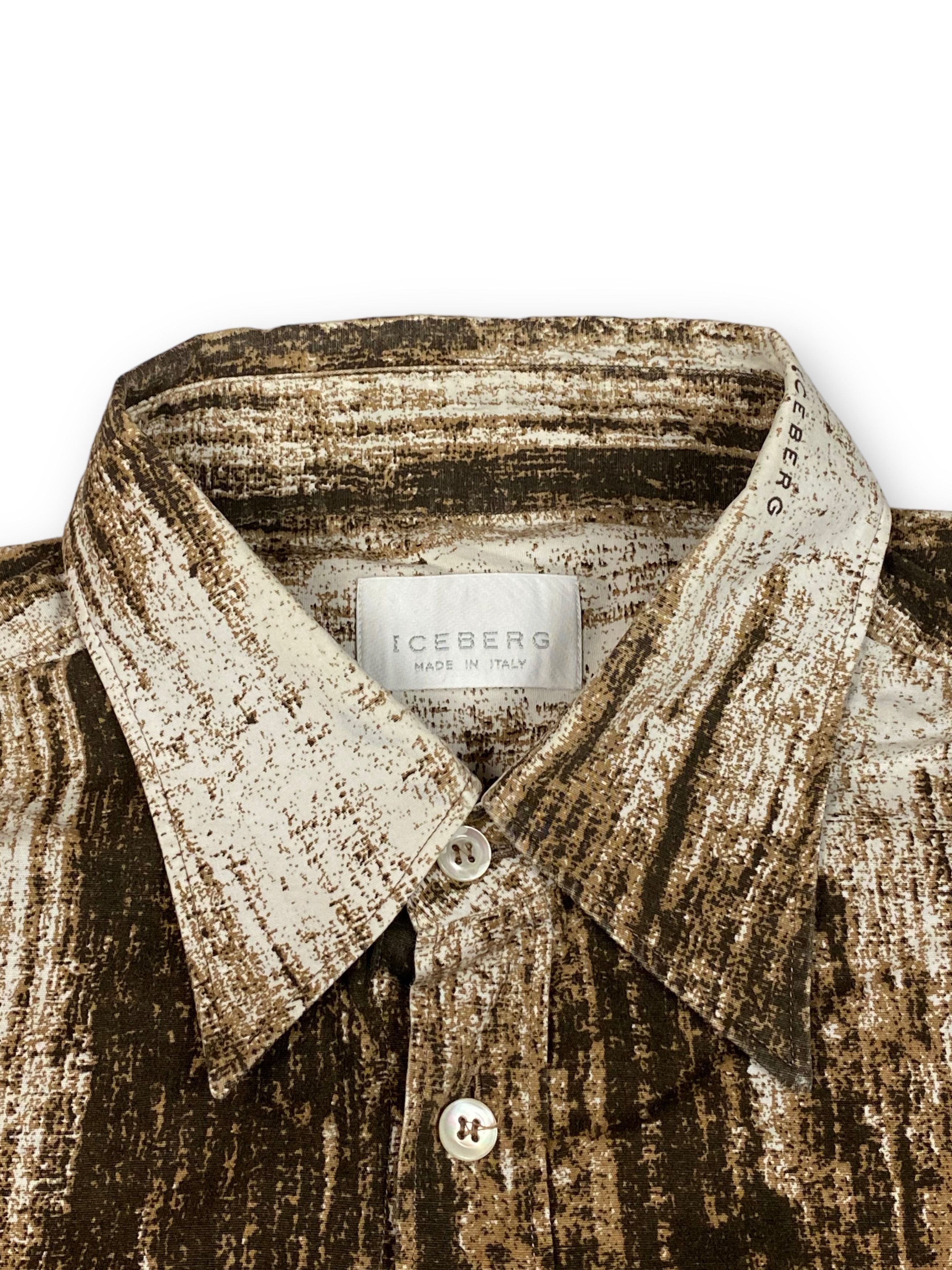 Iceberg RARE! 90s Archive Vintage ICEBERG Crazy Pattern Shirt M603 Size US L / EU 52-54 / 3 - 6 Thumbnail