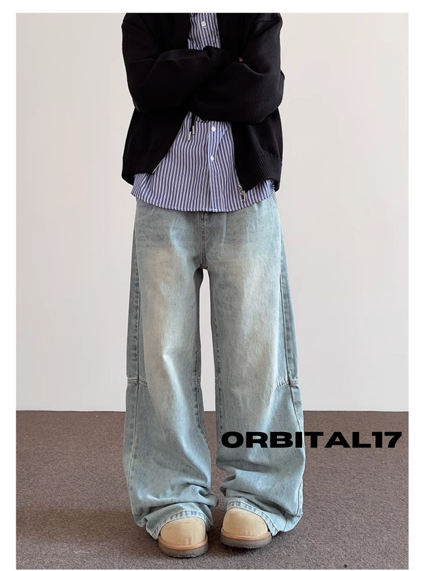 Jean × Vintage Baggy Flare Denim Jeans Size US 30 / EU 46 - 2 Thumbnail