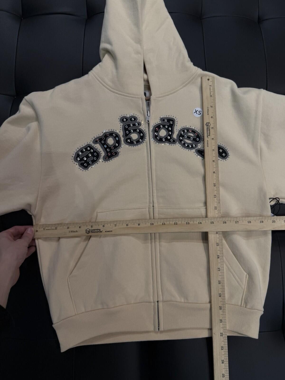 Sp5der Sp5der Cream Stone Zip Up Hoodie Size (XS) 2026 Size US XS / EU 42 / 0 - 9 Thumbnail