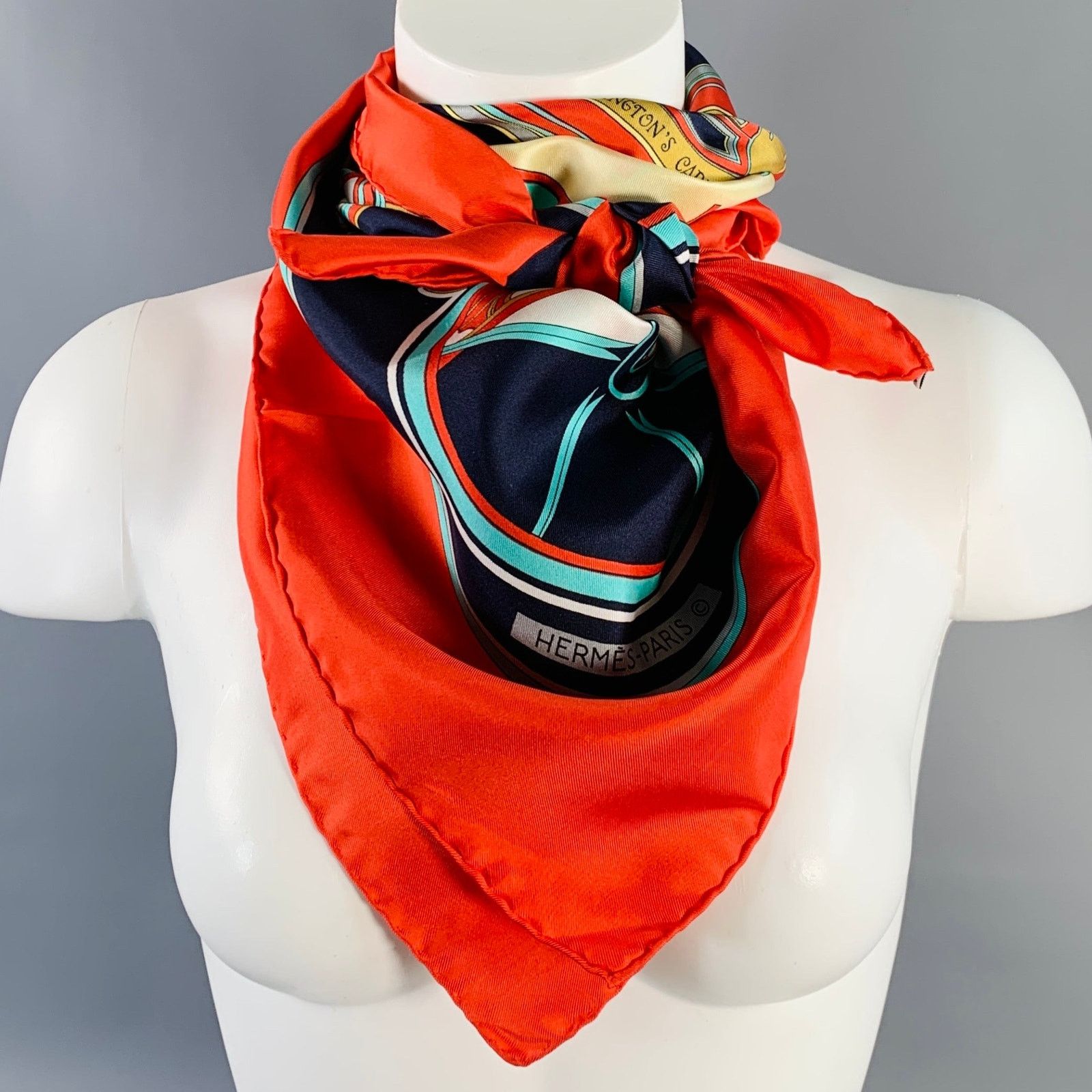 Hermes Hermes Stole Reversible Scarf Silk Angora Wine Red  display picture 1