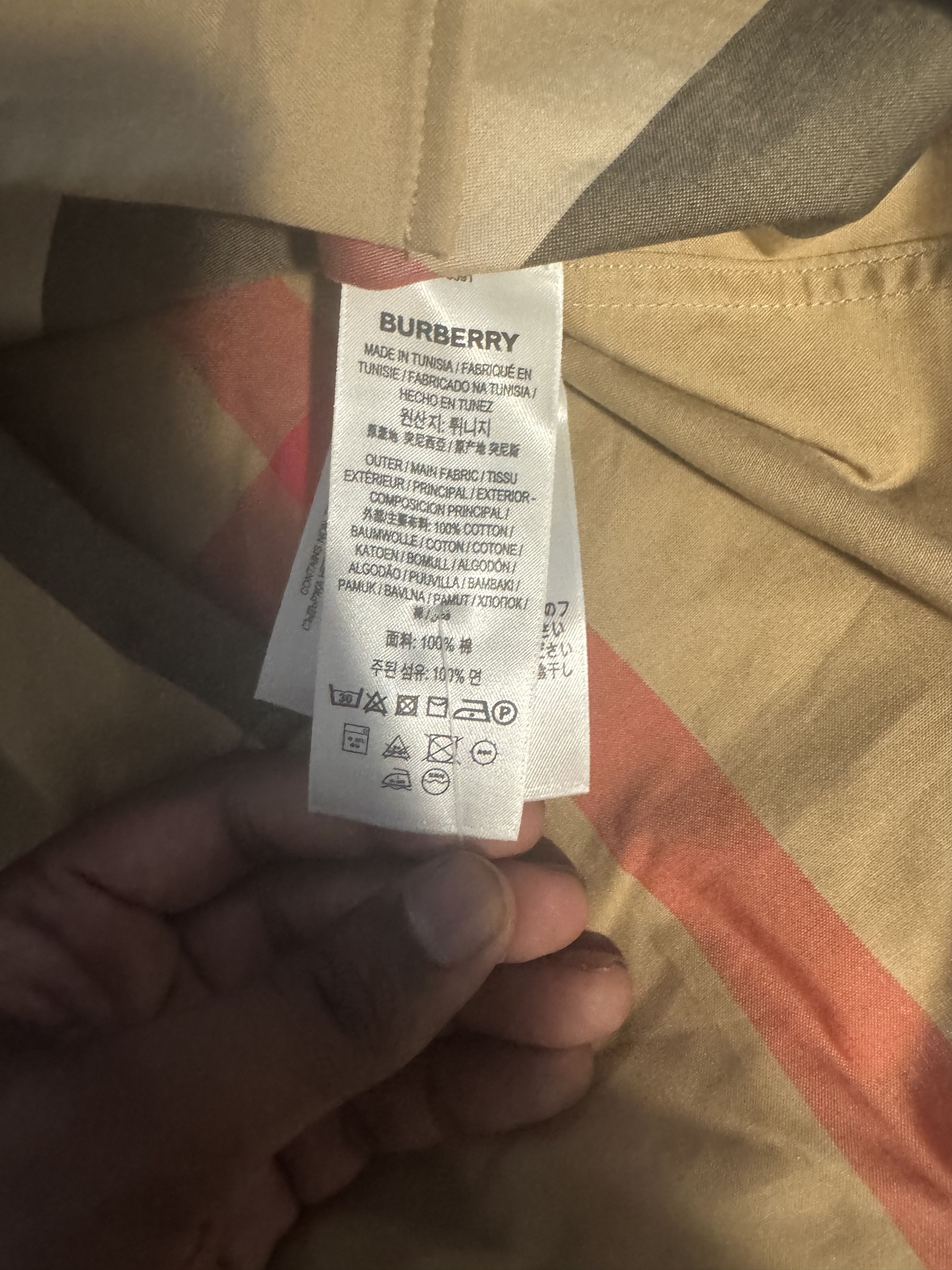 Burberry Slim Fit Check Cotton Shirt Size US M / EU 48-50 / 2 - 6 Thumbnail