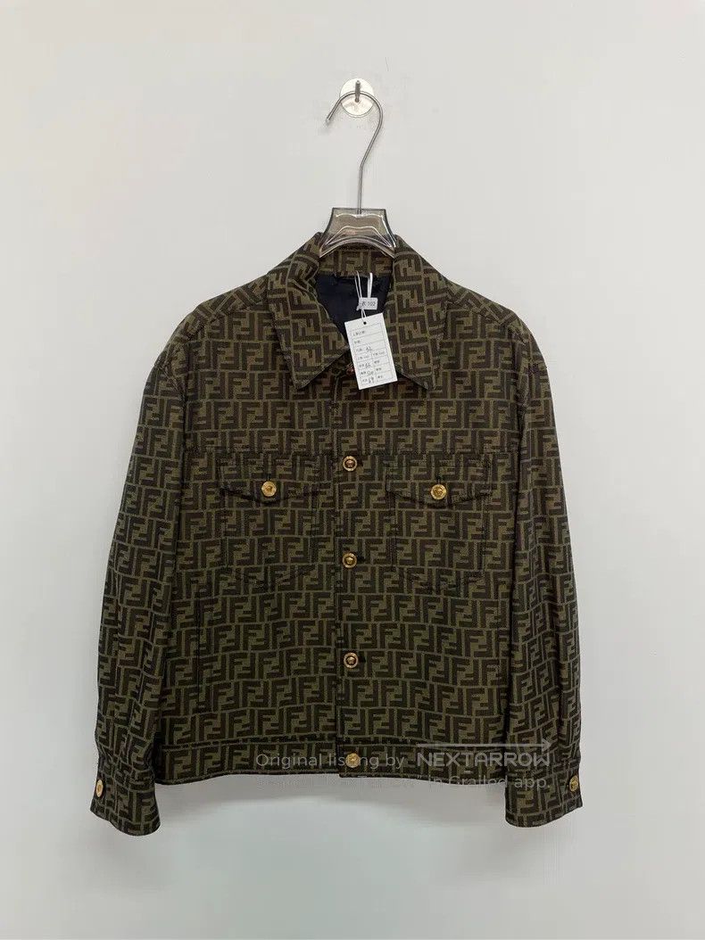 Fendi Fendi Versace Monogram Printed Diamond-Studded Back Jacket Size US L / EU 52-54 / 3 - 1 Thumbnail