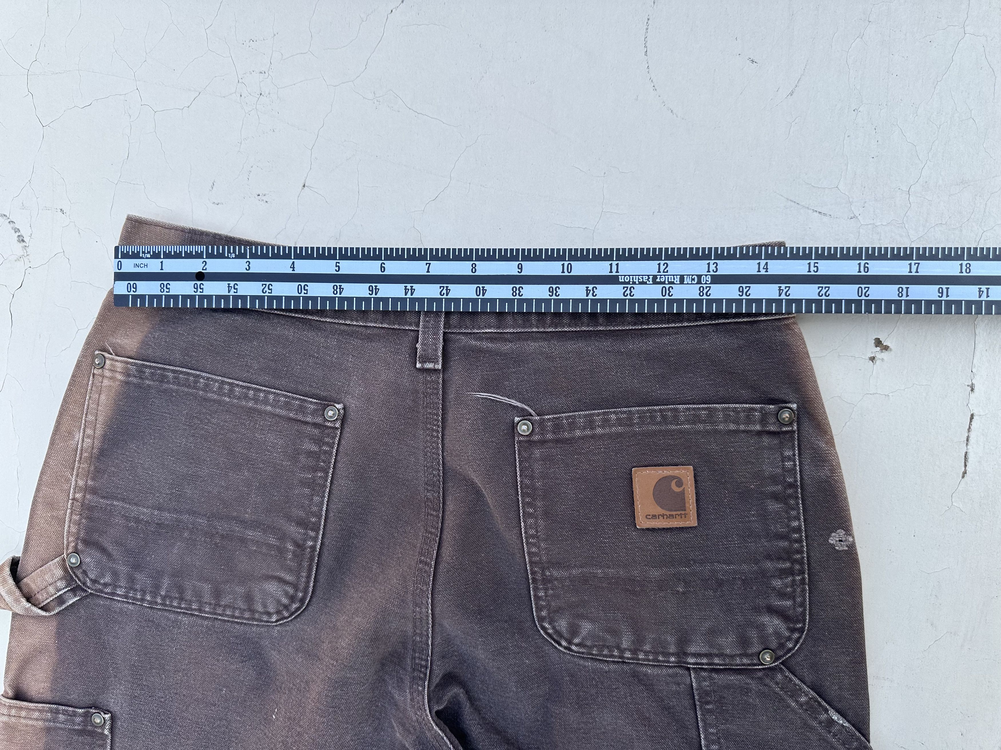 Carhartt Vintage faded browns Carhartt double knee Size US 29 - 8 Thumbnail