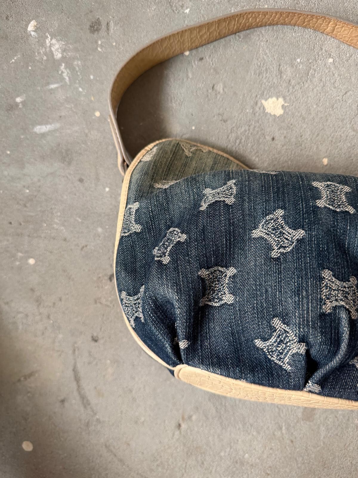 Celine Celine Macadam Bittersweet Denim Shoulder Bag Gradient Size ONE SIZE - 8 Thumbnail