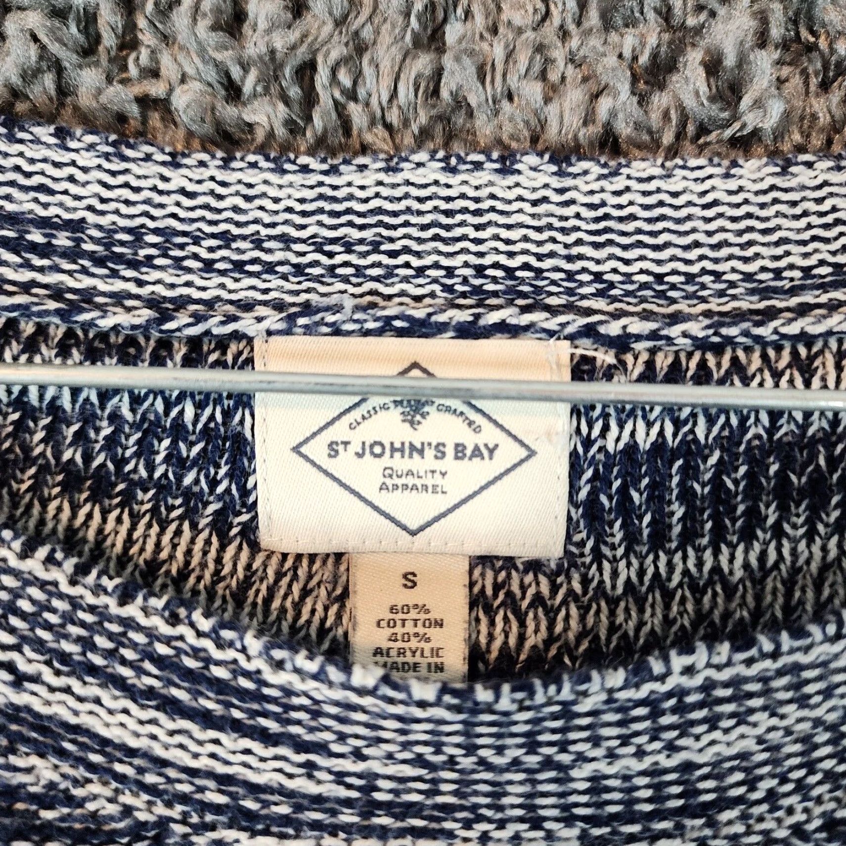 Vintage St. John's Bay Women's Sweater Long Sleeve Knit Size S Blue Pullover Size S / US 4 / IT 40 - 4 Thumbnail