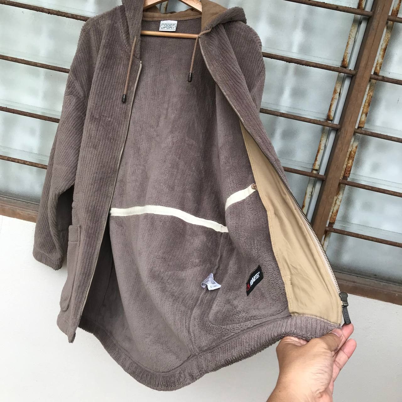 Lacoste × Vintage VINTAGE LACOSTE HOODIE X POLARTEX JUMPER BAGGY Size US XL / EU 56 / 4 - 13 Thumbnail