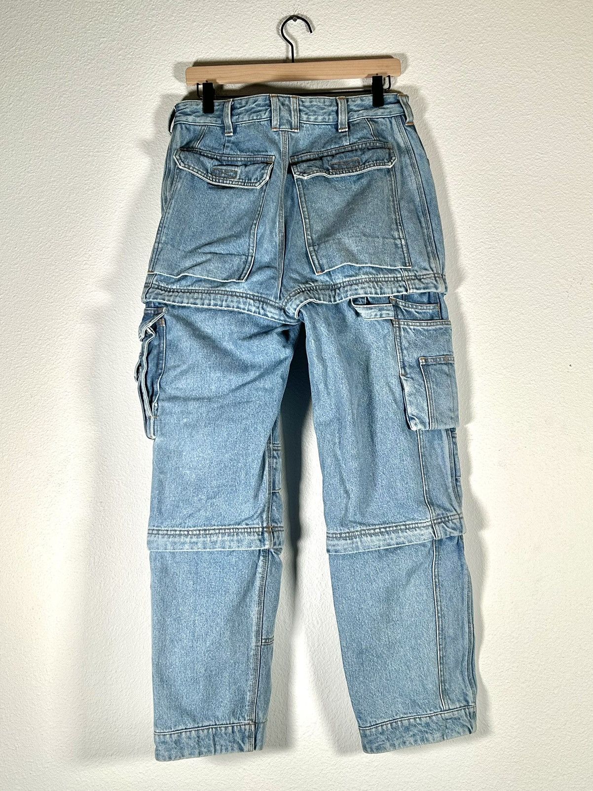 Balenciaga SS17 3-in-1 Convertible Cargo Denim Jeans Size US 30 / EU 46 - 2 Thumbnail