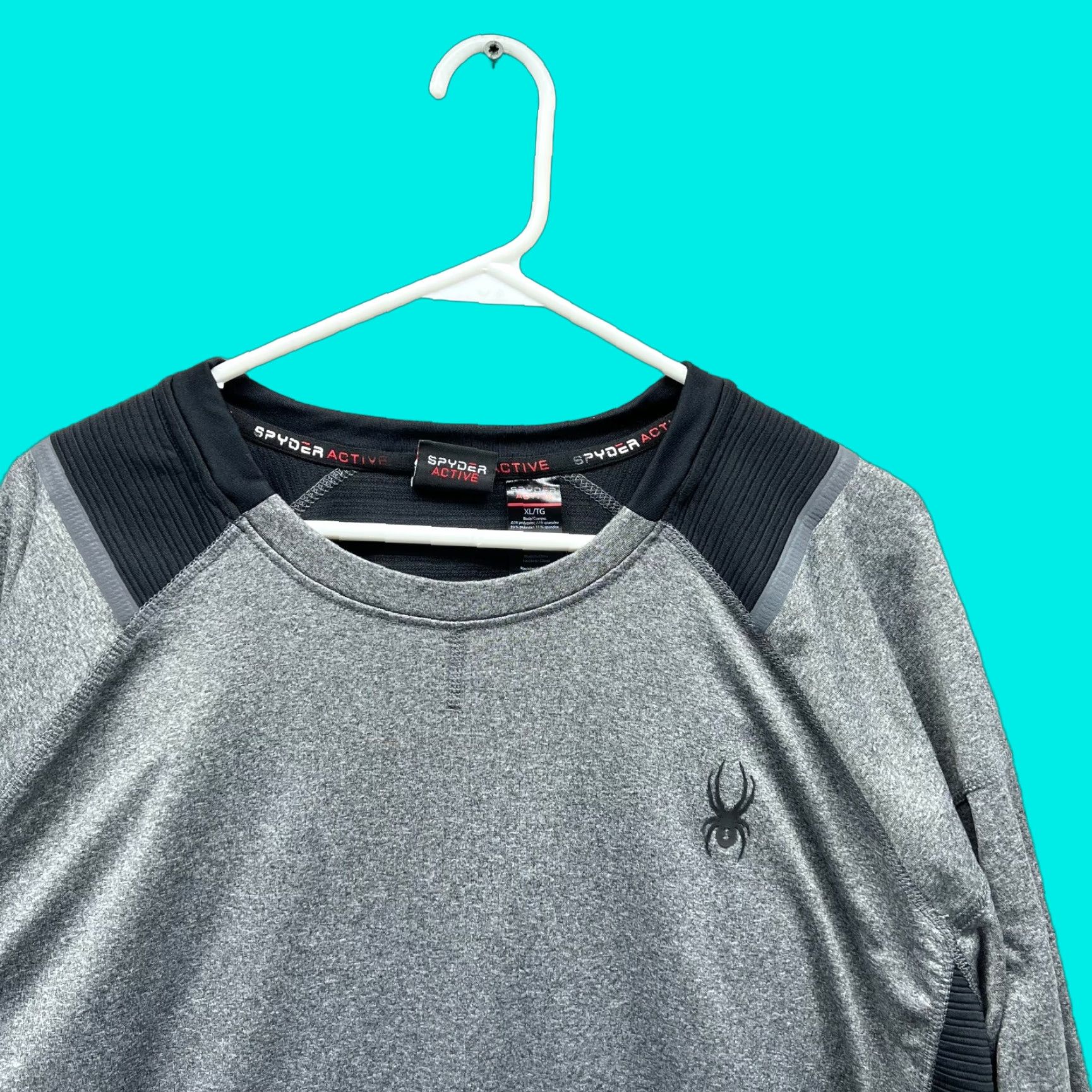 Spyder VINTAGE Spyder Sweatshirt Men XL Gray Crewneck Pullover Active Midweight All Seasons Logo Christmas? Size US XL / EU 56 / 4 - 1 Thumbnail