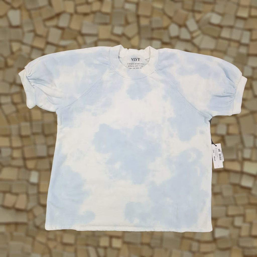 Velvet Velvet by Graham & Spencer Womens Sweatshirt Blue Small Myla Short Sleeve Top Size S / US 4 / IT 40 - 1 Thumbnail