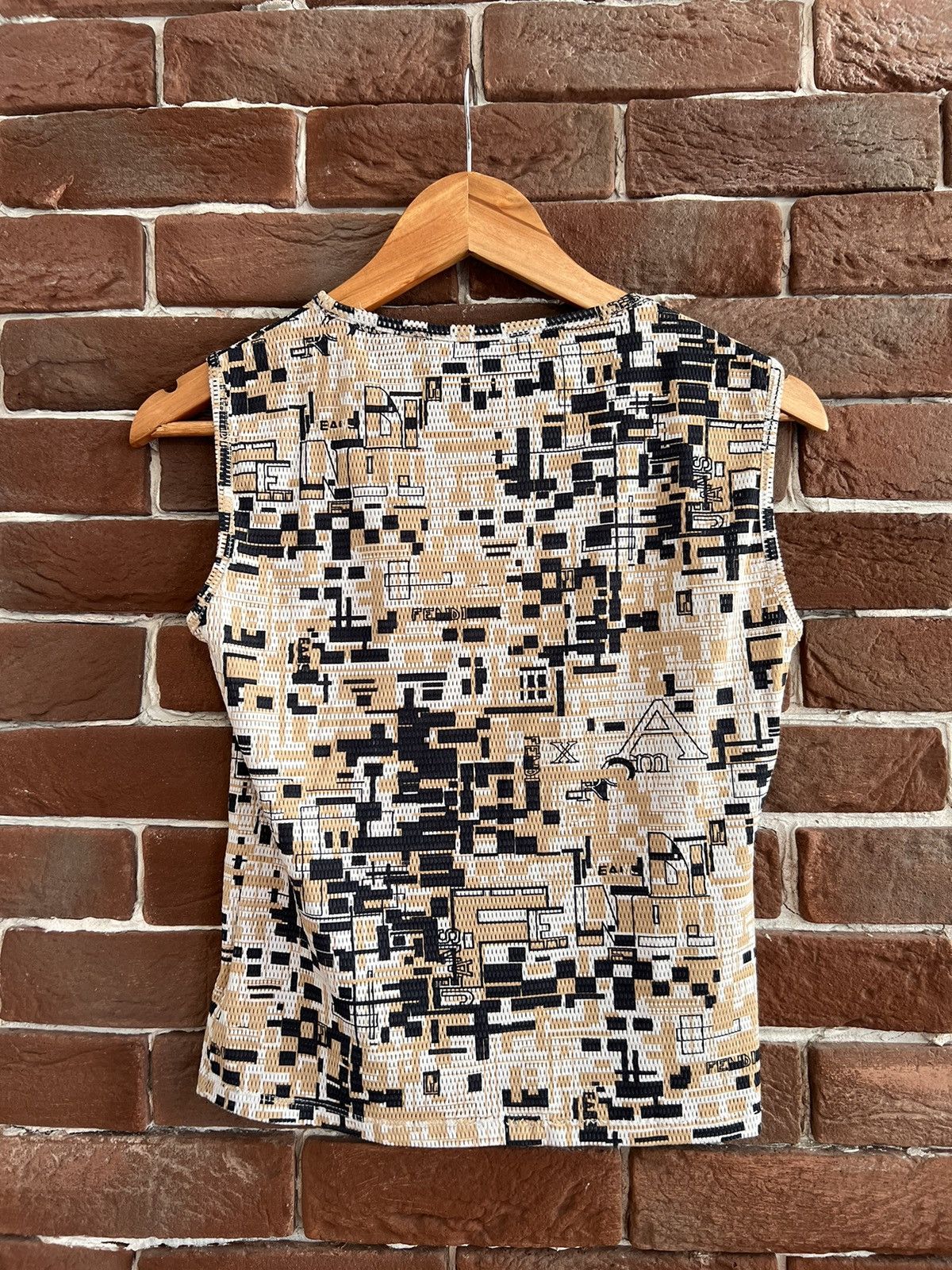Fendi Vintage 90s Fendi Luxury Monogram Blouse 42IT High End Rare Size M / US 6-8 / IT 42-44 - 2 Thumbnail