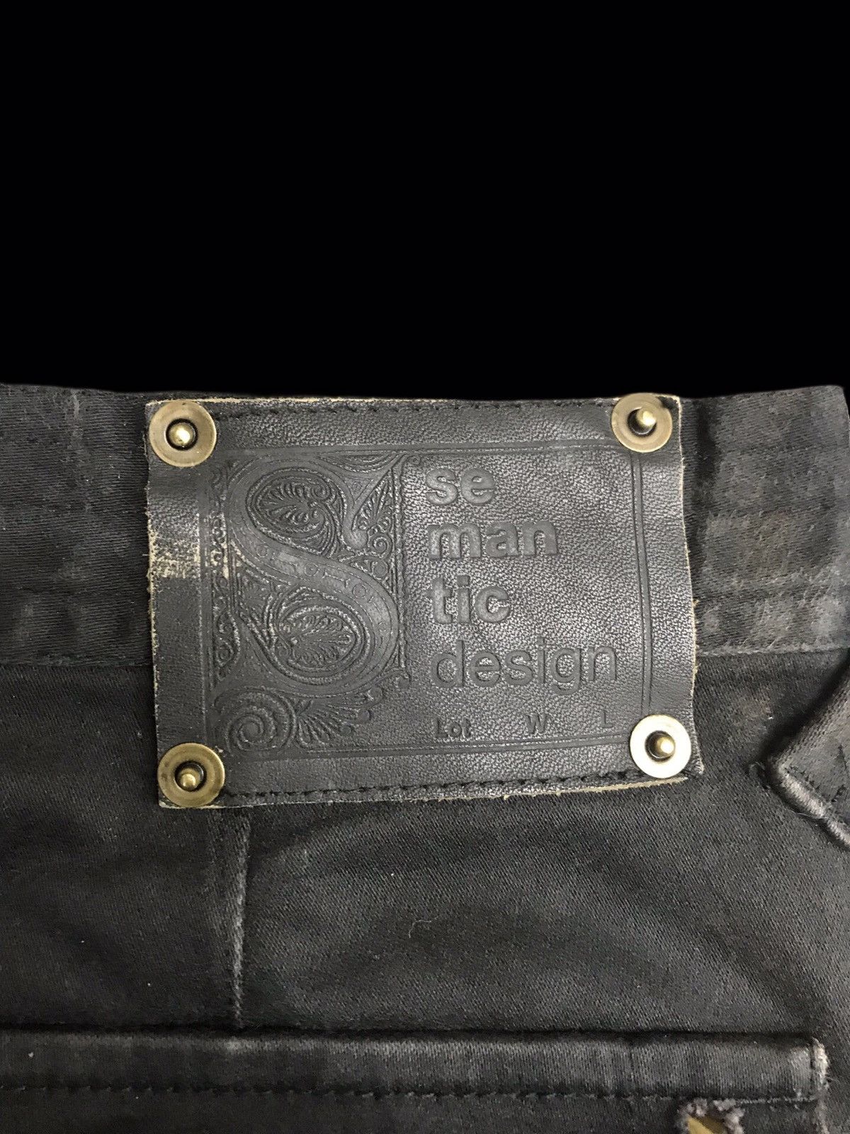 Designer × Japanese Brand semanticdesign Japan Faded Holes Style Spiky Zipper Pant F33 Size US 30 / EU 46 - 10 Thumbnail