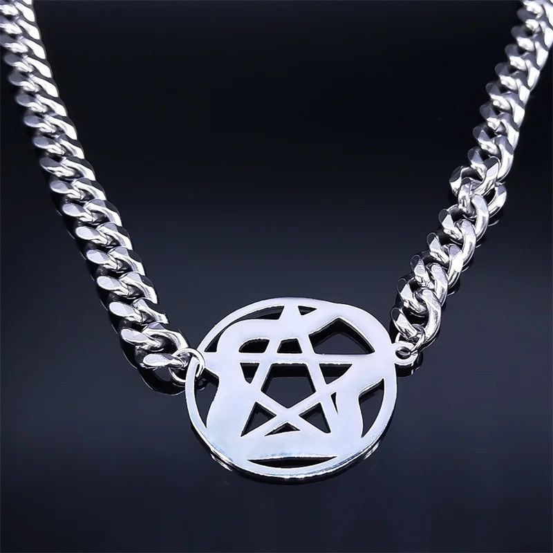 Jewelry Gothic Satan Snake Necklace Size ONE SIZE - 4 Thumbnail