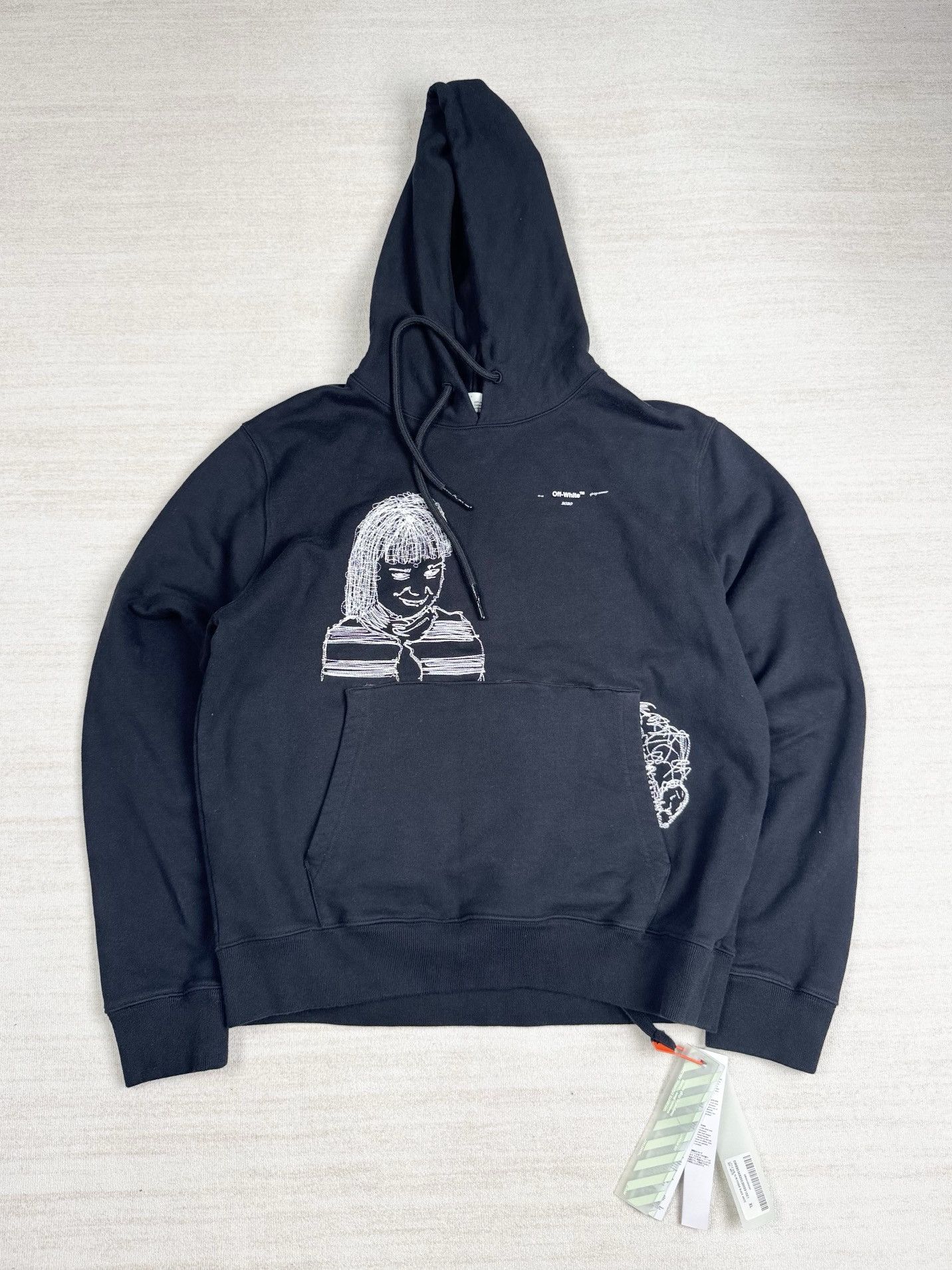 Off-White embroidered hoodie Size US XL / EU 56 / 4 - 1 Thumbnail
