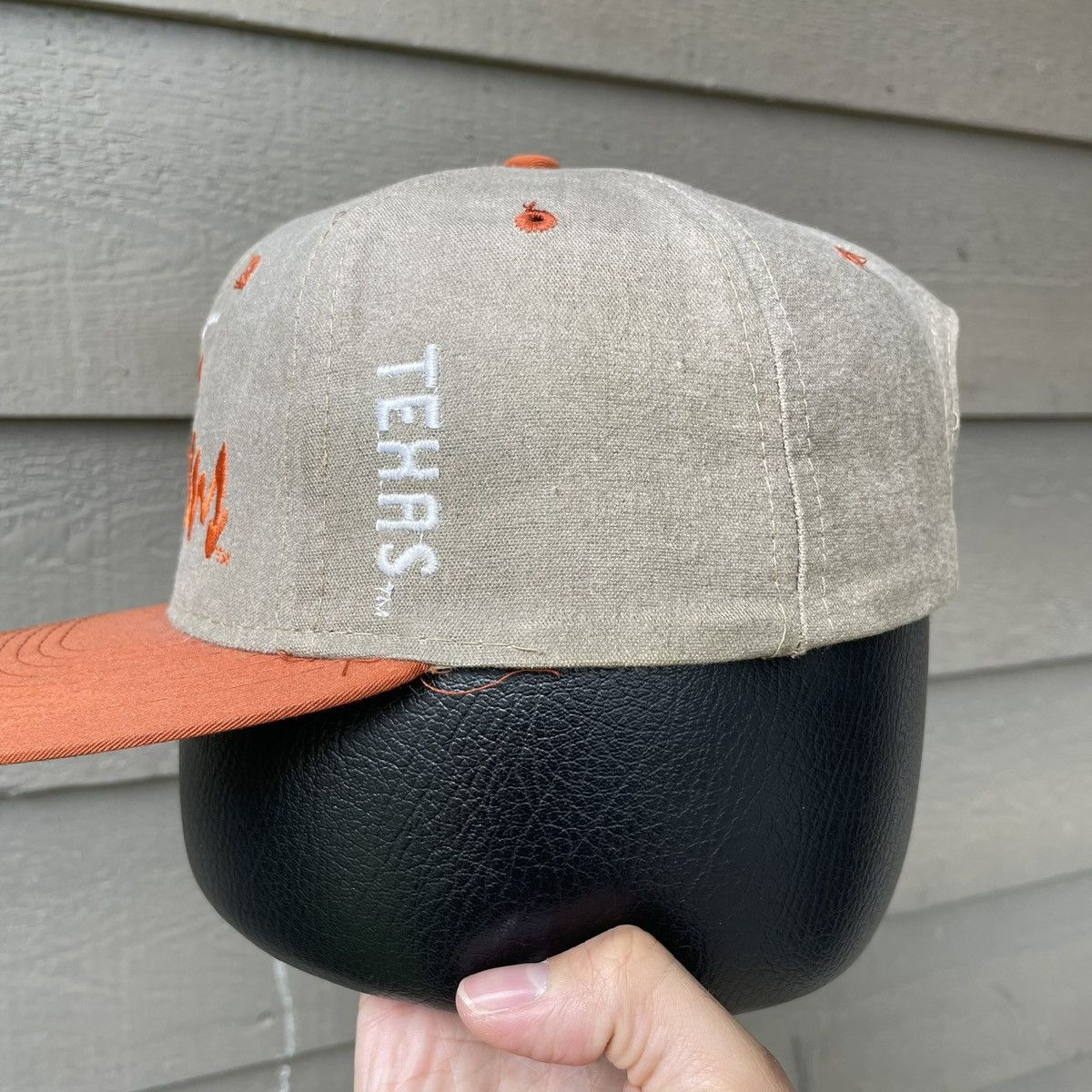 The Game Vintage 90s The Game Texas Longhorns Snapback Hat Grey Size ONE SIZE - 3 Thumbnail