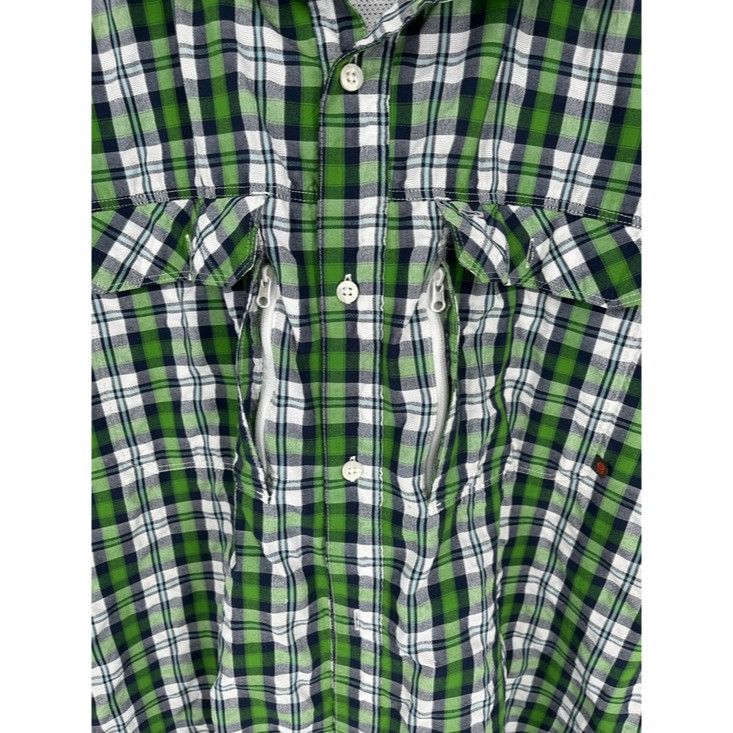 Mountain Hardwear Mountain Hardwear Short Sleeve Green Plaid Button Down Shirt Size US XXL / EU 58 / 5 - 8 Thumbnail