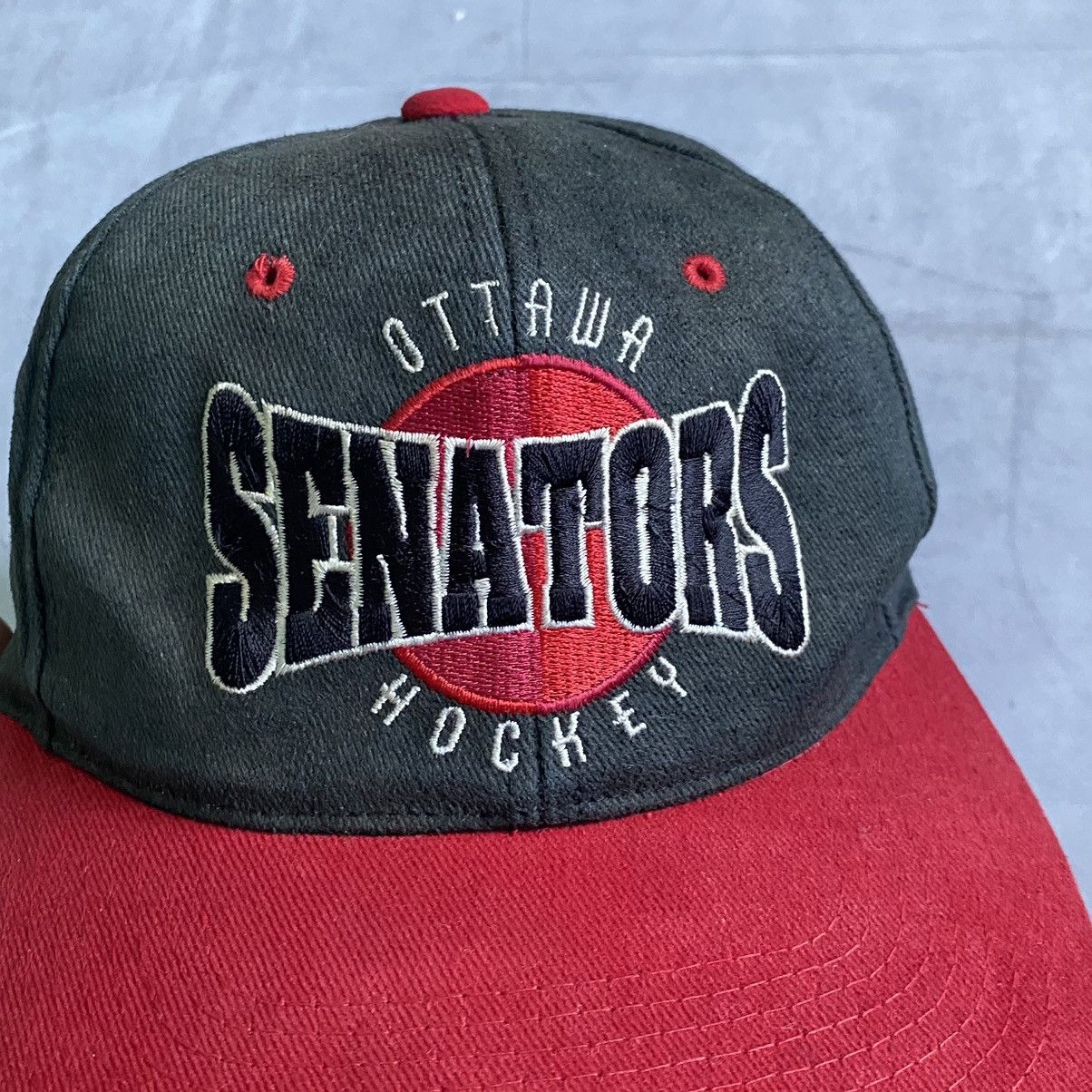 NHL × Vintage Vintage 90s Ottawa Senators Starter Made In Korea NHL Cap Size ONE SIZE - 2 Thumbnail