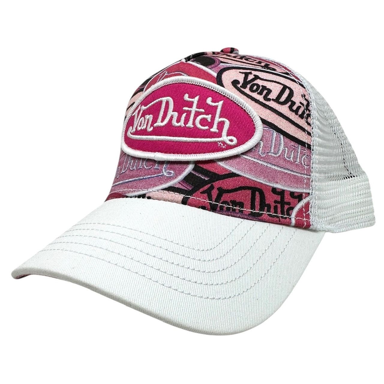 Von Dutch Von Dutch Trucker Hat Pink Billboard Snapback Cap Size ONE SIZE - 1 Thumbnail