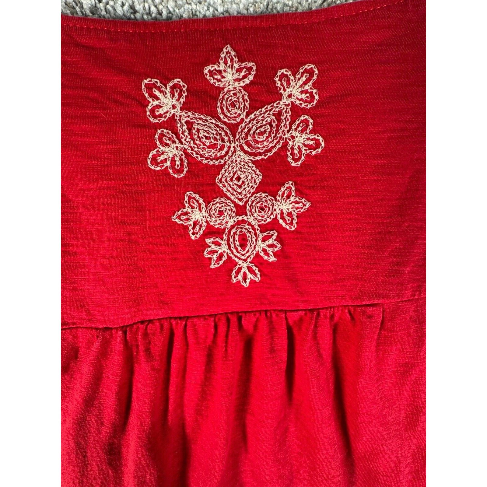 Other Style&Co Top XL Embroidered Cottagecore Peasant Vintage Y2K Size XL / US 12-14 / IT 48-50 - 5 Thumbnail