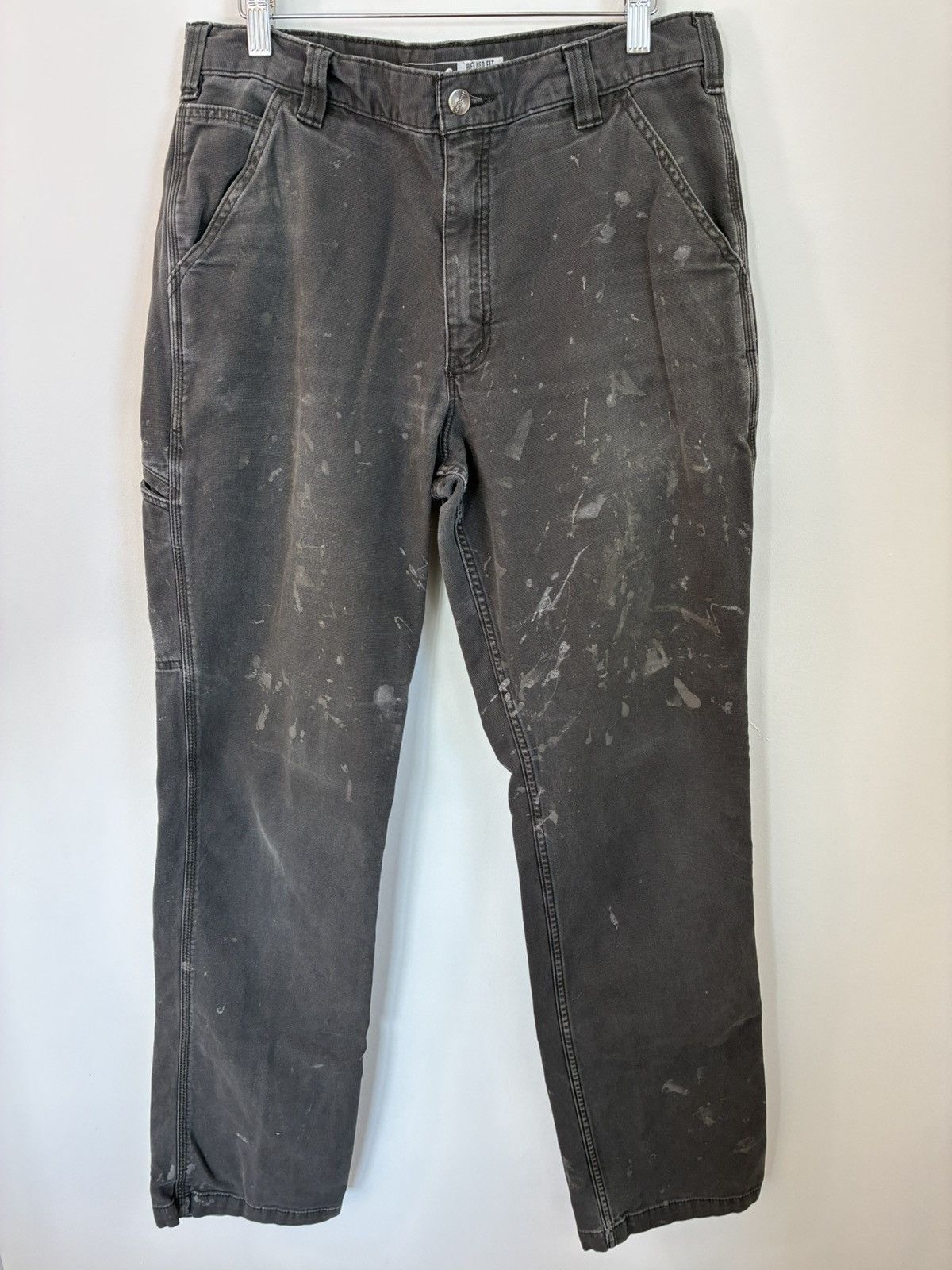 Carhartt Carhartt Thrashed Paint Stain Faded Work Pants Size US 34 / EU 50 - 1 Thumbnail