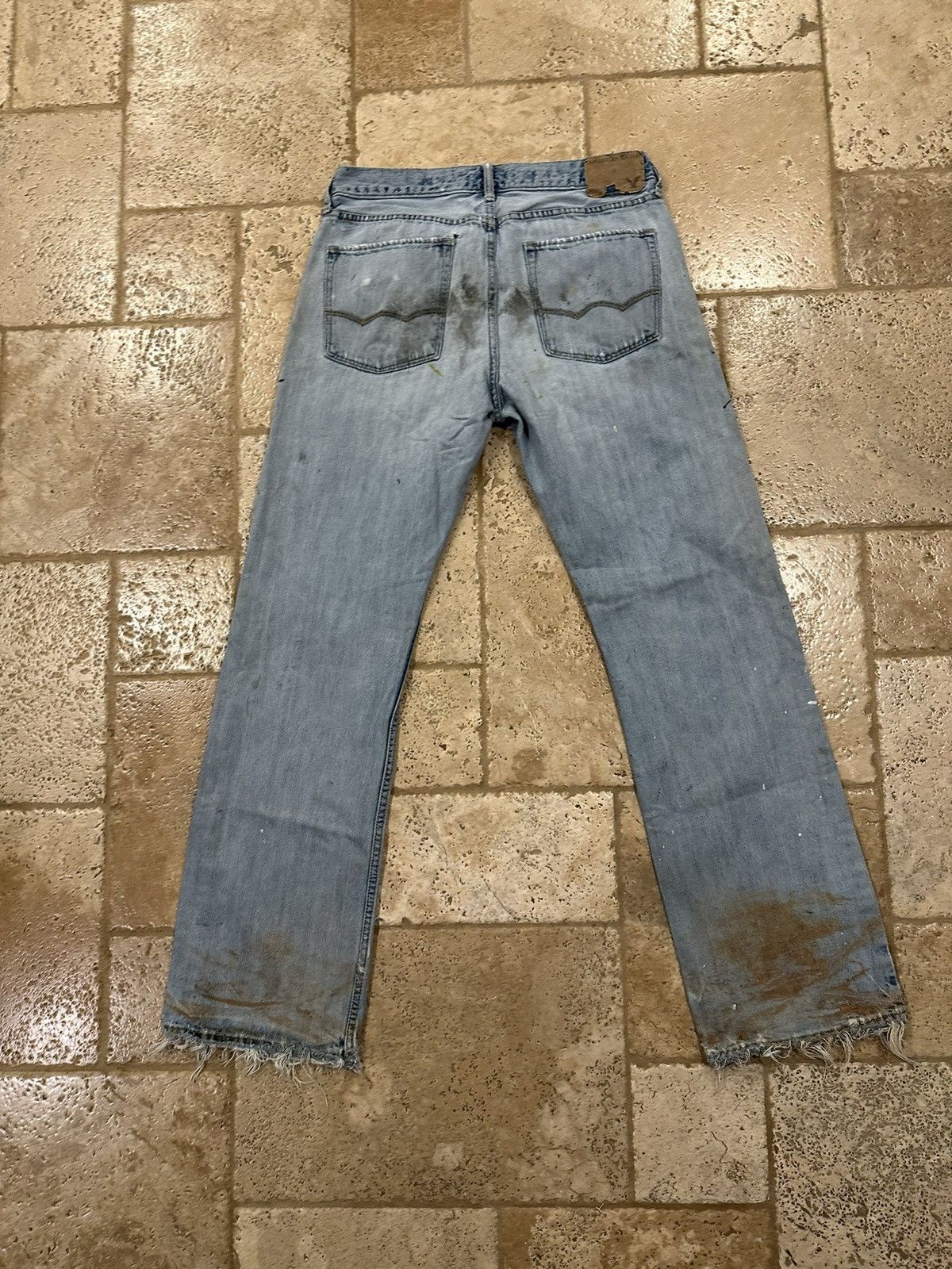 American Eagle Outfitters × Vintage Vintage American Eagle Outfitters Distressed Boot Blue Denim Size US 32 / EU 48 - 4 Thumbnail
