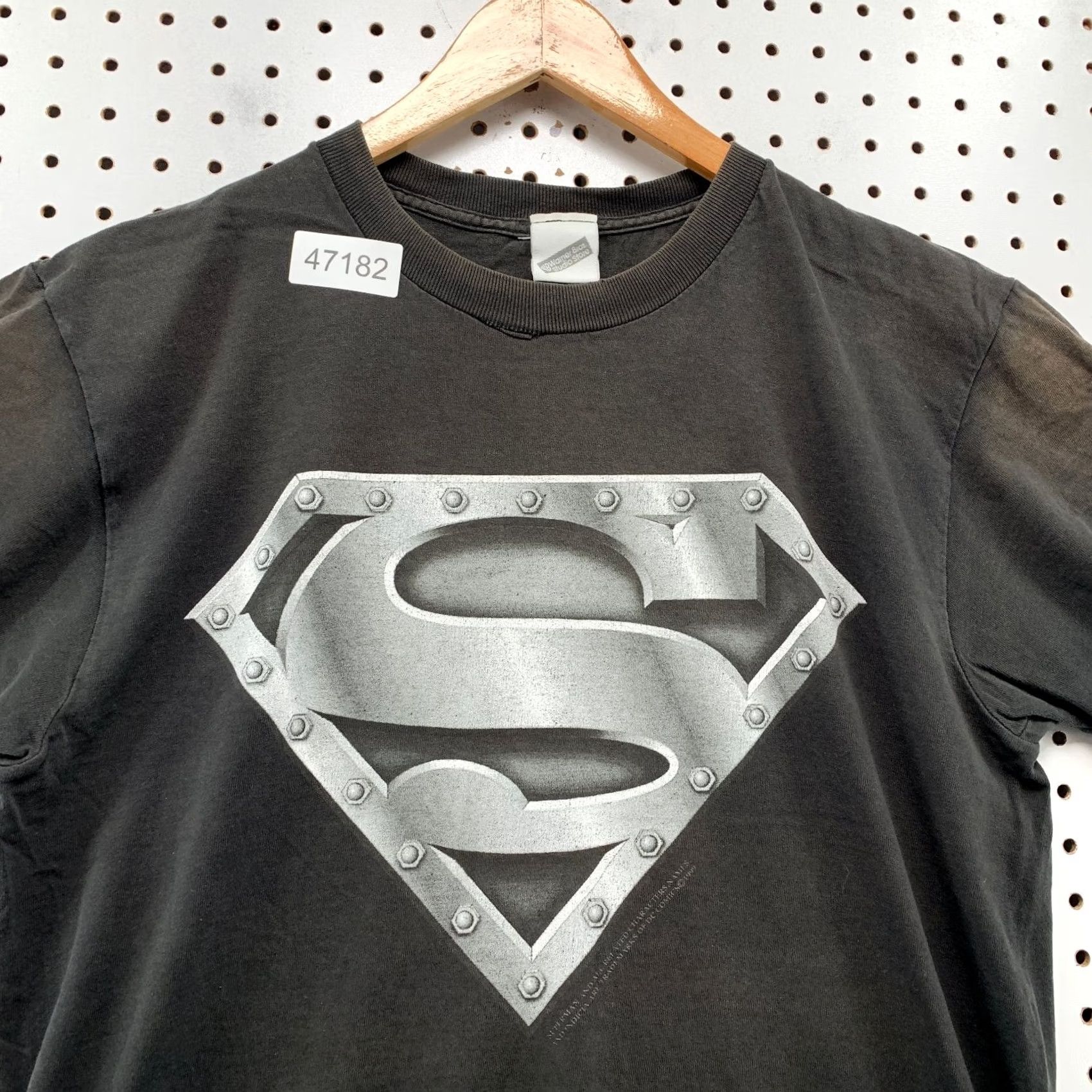 Vintage VINTAGE DC Comics Superman T Shirt Mens Medium Black Warner Bros Size US M / EU 48-50 / 2 - 6 Thumbnail