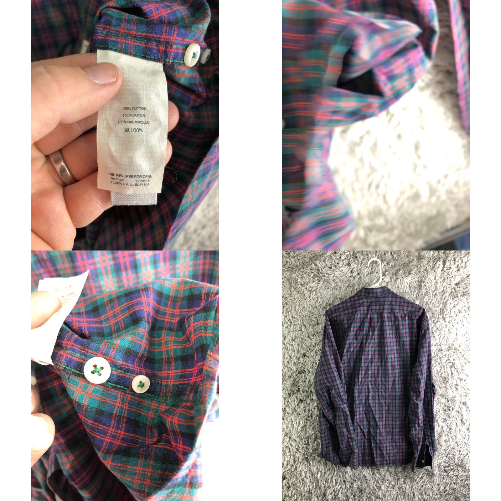 J.Crew J.Crew Shirt XL Mens Blue Plaid Long Sleeve Button-Down Collar Shirt Size US XL / EU 56 / 4 - 8 Thumbnail