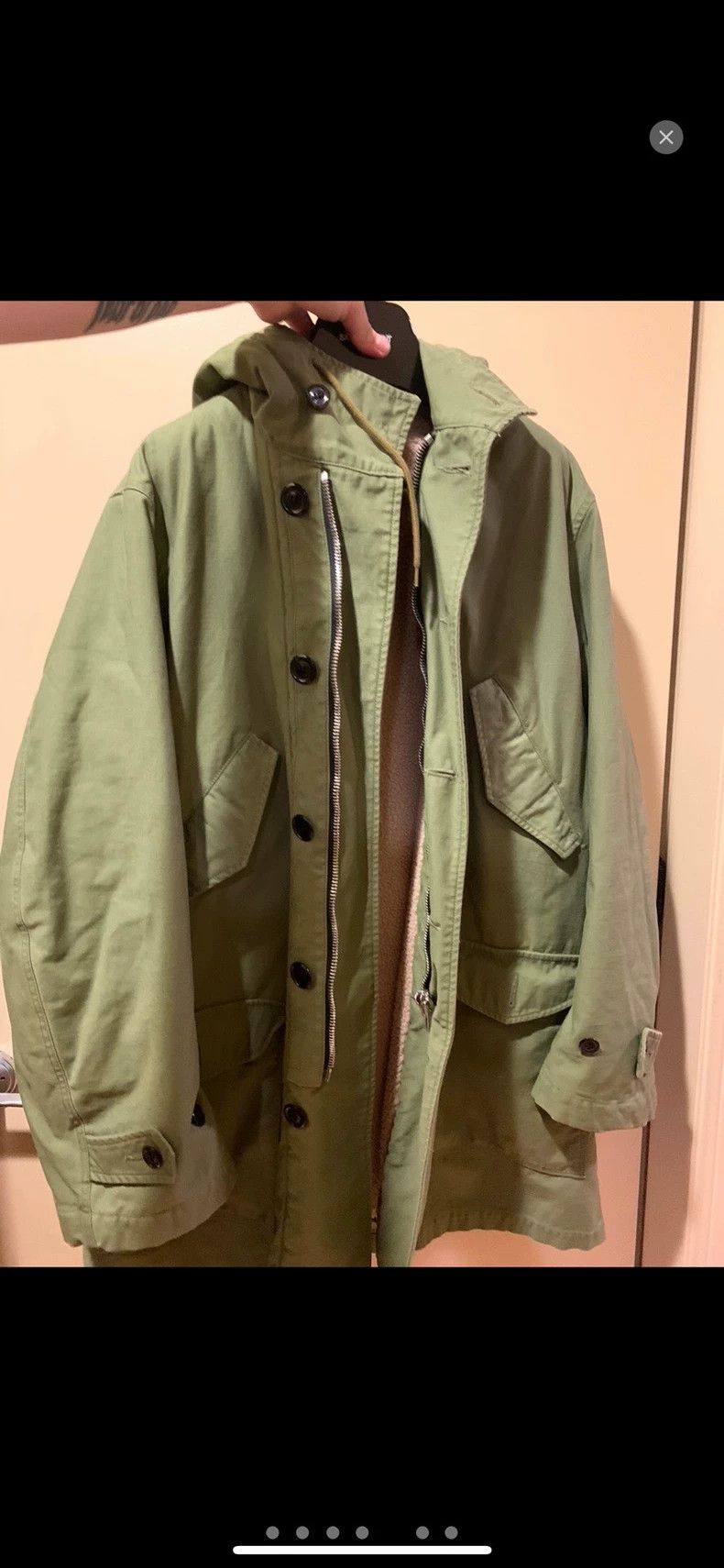 Saint Laurent Paris saint Laurent parisArmy green lambswool coat 2503-Nextarro Size US XL / EU 56 / 4 - 5 Thumbnail