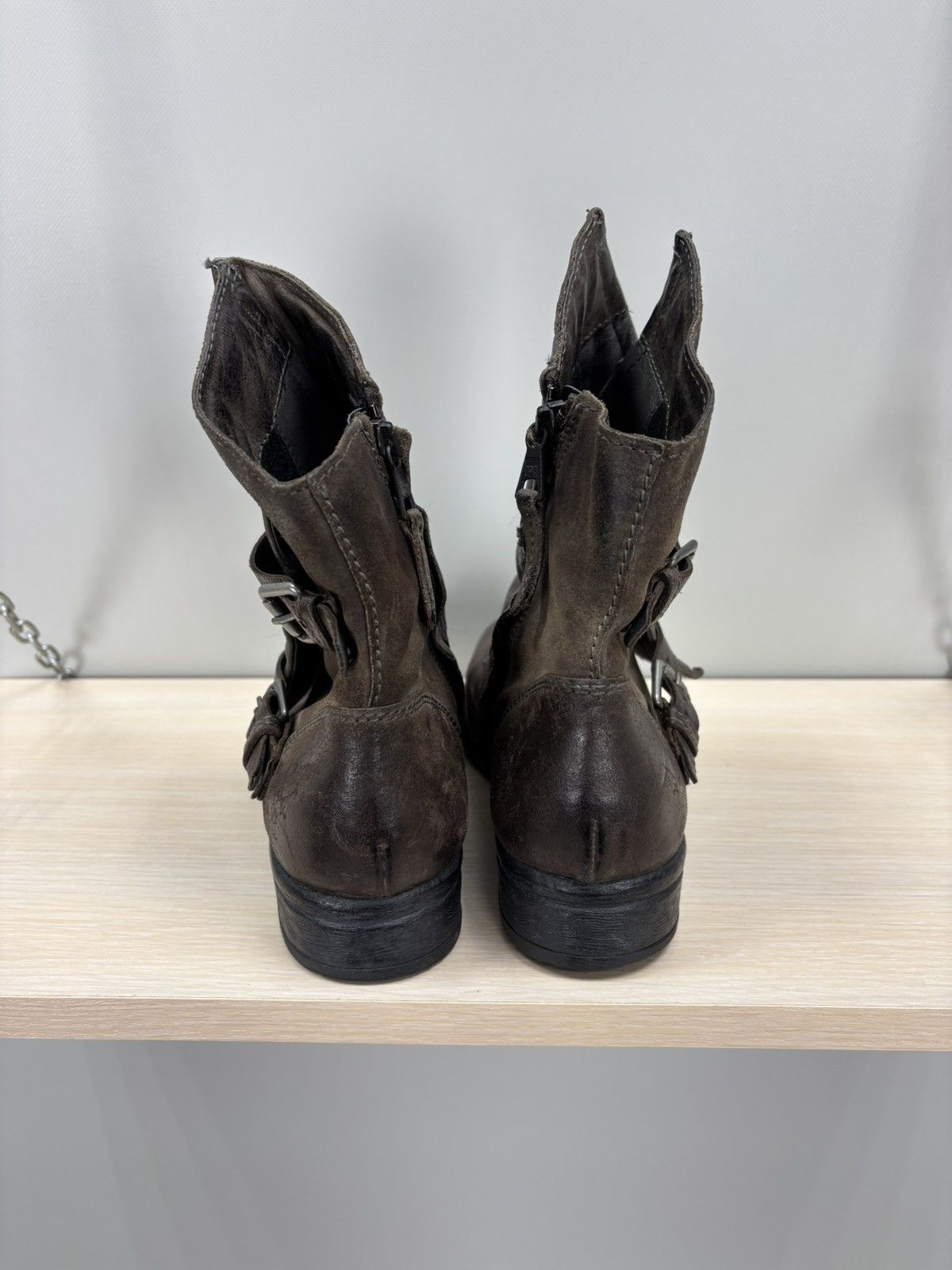 A.S.98 Womens leather boots Sansibar Size 40 Color Brown Size US 10 / IT 40 - 5 Thumbnail