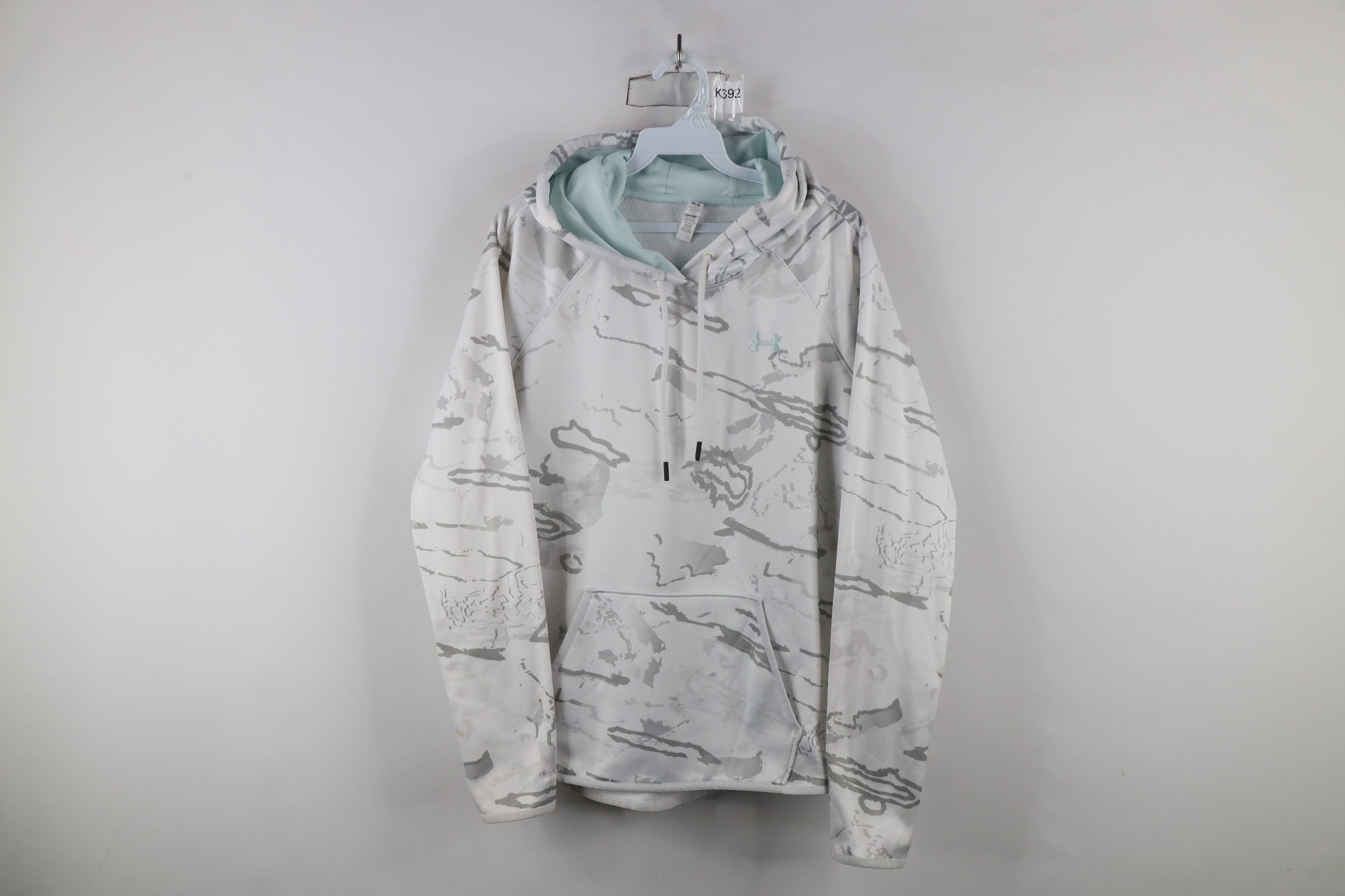 Under Armour × Vintage Under Armour Storm Camouflage Hoodie Sweatshirt White Size M / US 6-8 / IT 42-44 - 1 Thumbnail
