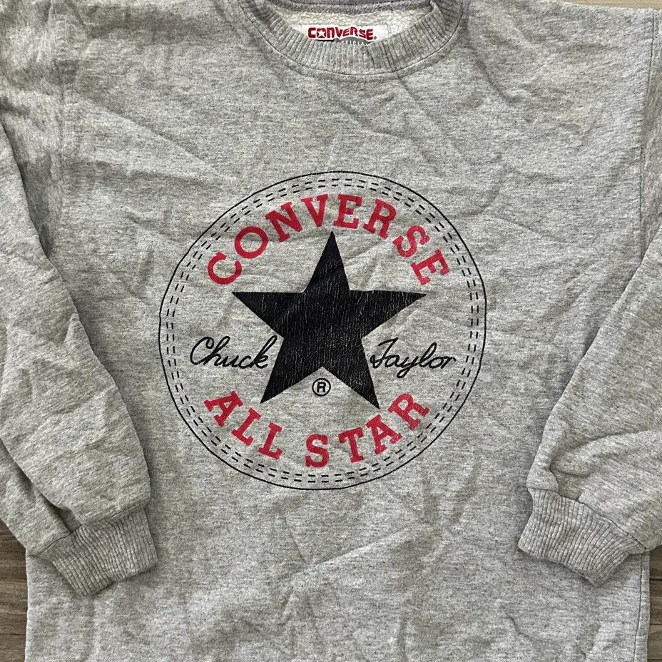 Converse Vintage 80s Converse All Star Chuck Taylor Sweatshirt Size US M / EU 48-50 / 2 - 2 Thumbnail