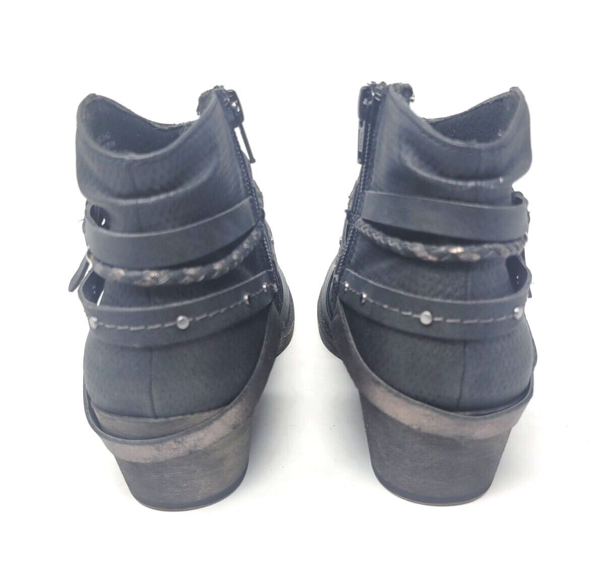 Other SO Women Ankle Booties Block Heel Braided Strap Sz 6.5 Size US 6.5 / IT 36.5 - 7 Thumbnail