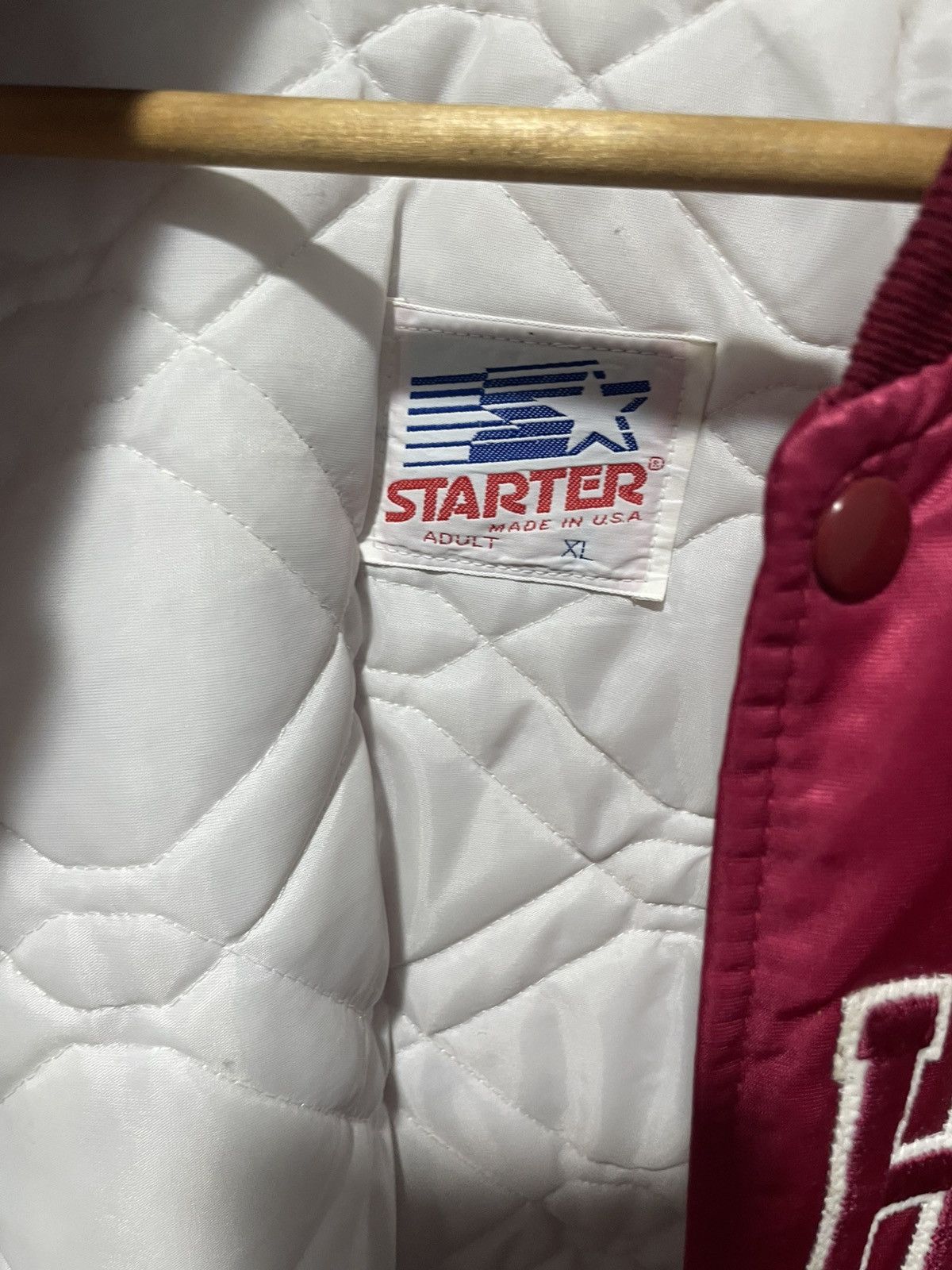 Starter Oklahoma Sooners Satin Starter Jacket Size US XL / EU 56 / 4 - 2 Thumbnail