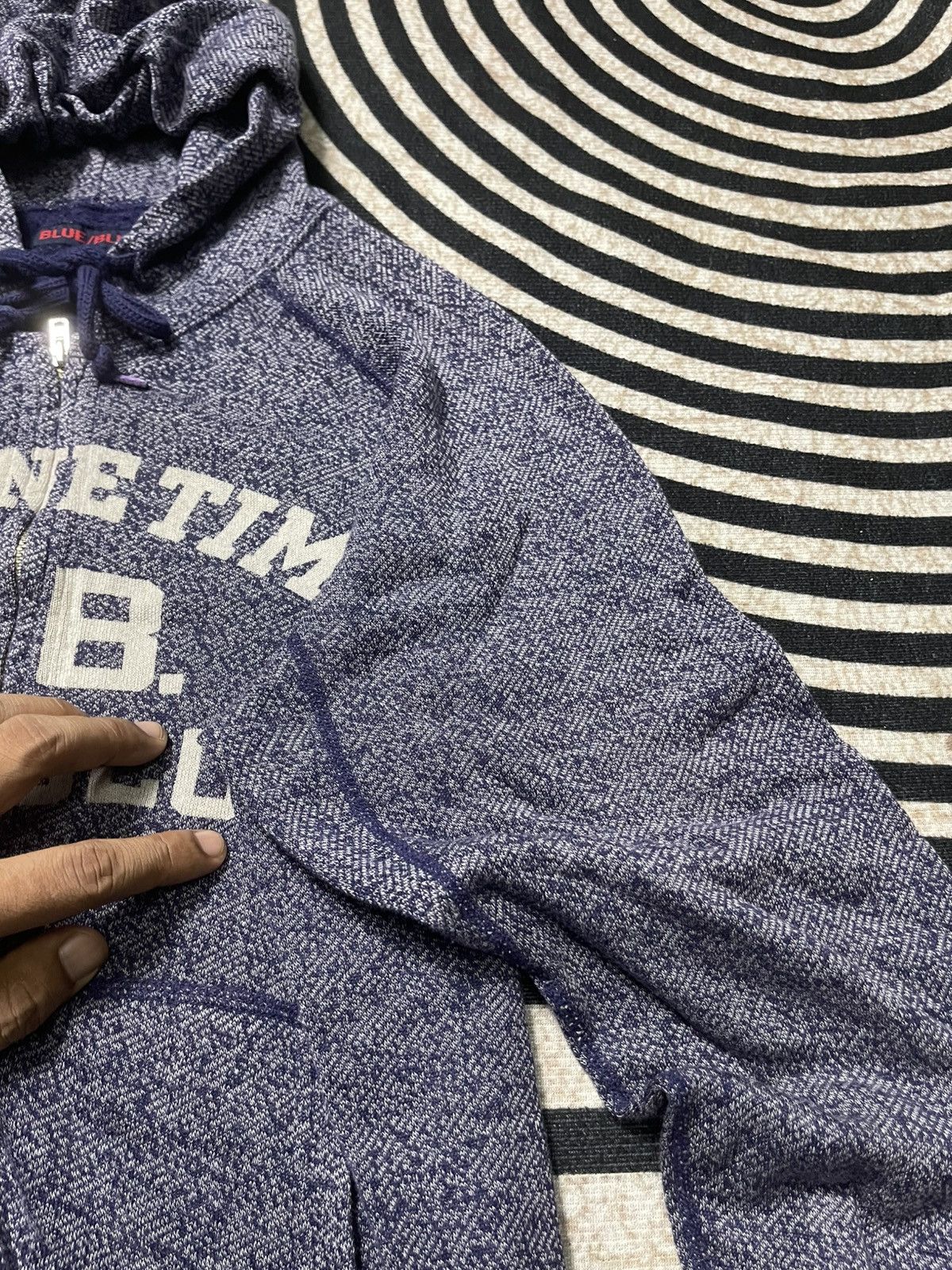 Blue Blue Japan 90s BLUE BLUE JAPAN “MARINE TIME B.B” INDIGO DYE FULL ZIPPER Size US M / EU 48-50 / 2 - 9 Thumbnail
