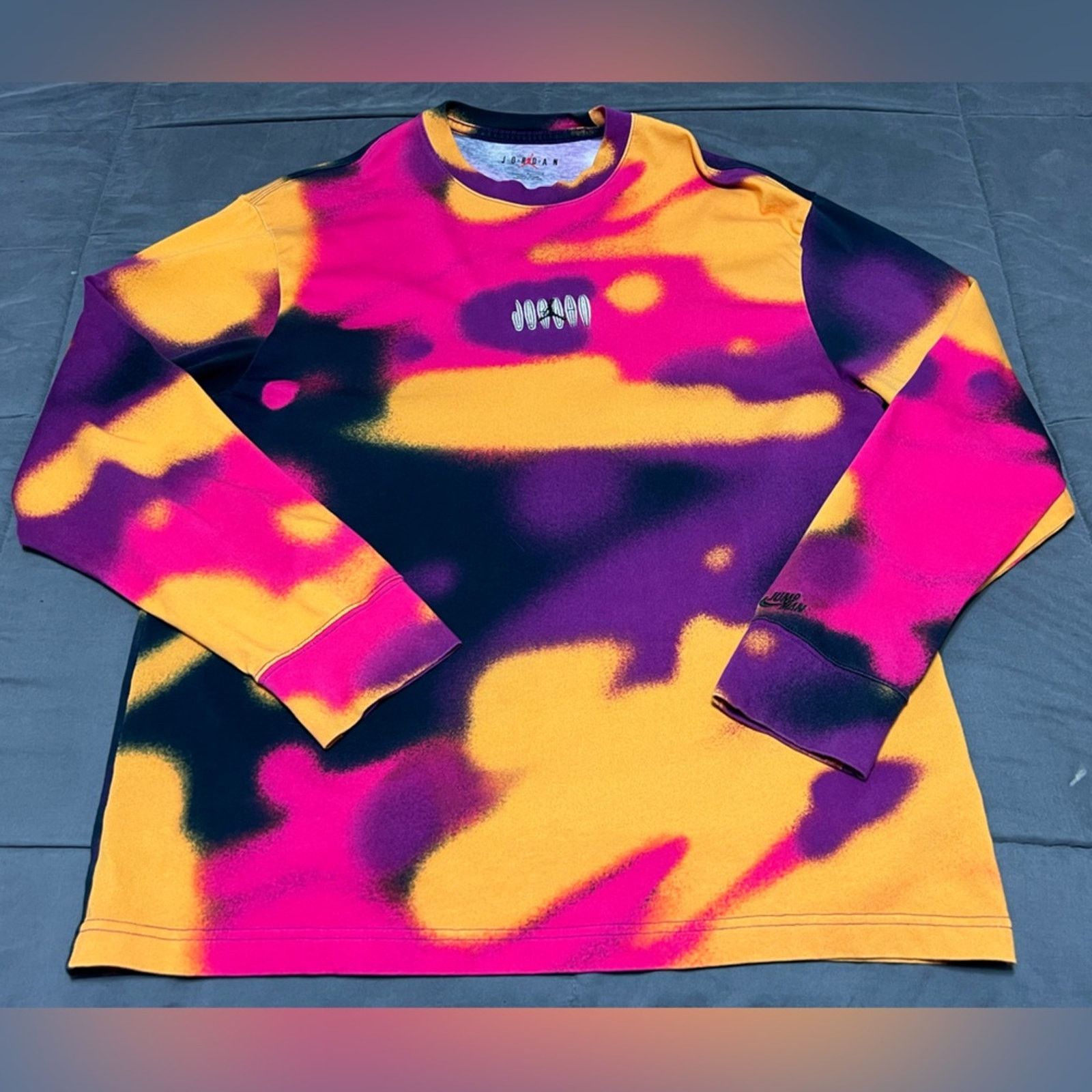 Jordan Brand Nike Jordan Flight MVP 85 Orange Purple Pink Tee- Shirt Size US L / EU 52-54 / 3 - 3 Thumbnail