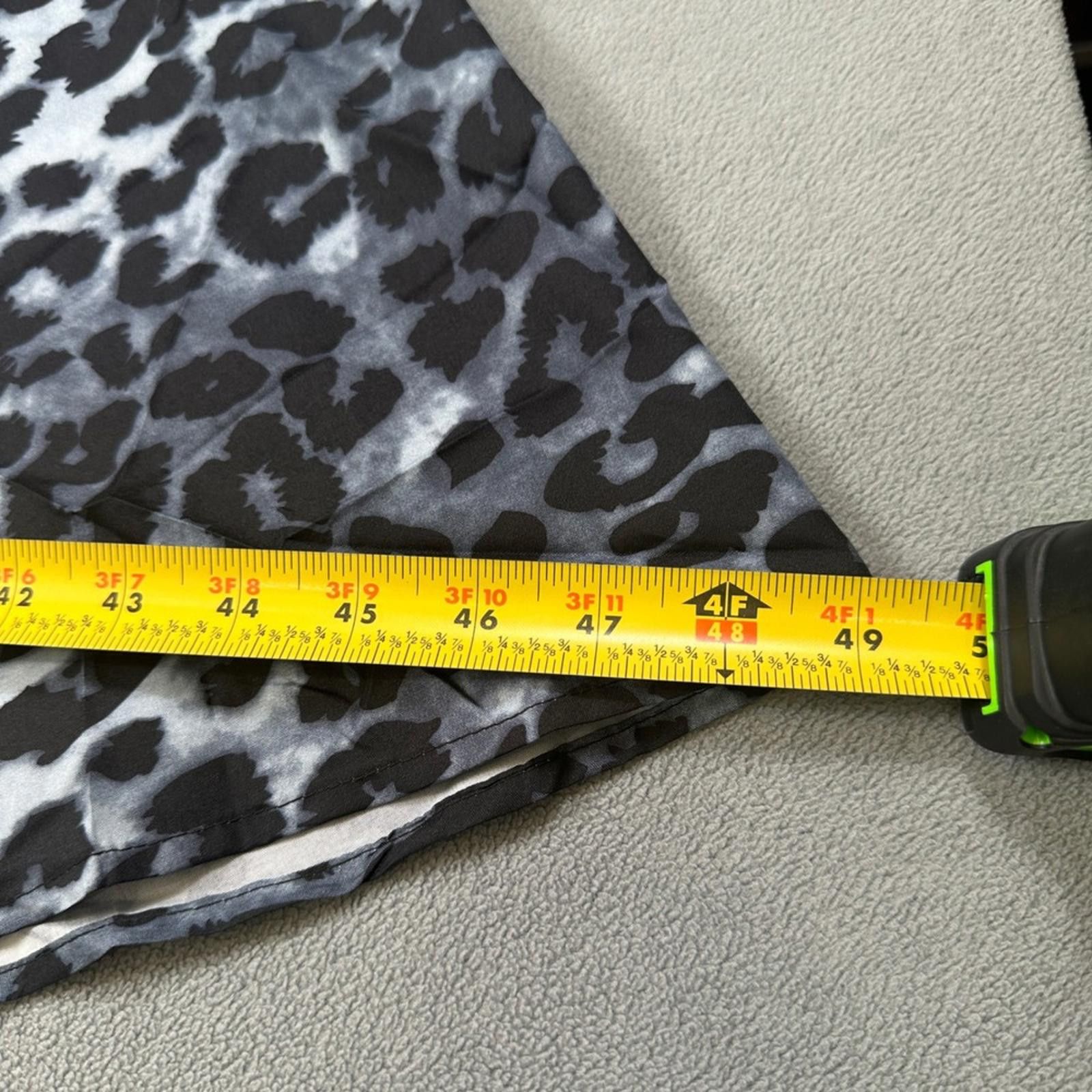 Other S.Deer Skirt L Womens Gray Black White Leopard Print Size 36" / US 14 / IT 50 - 5 Thumbnail