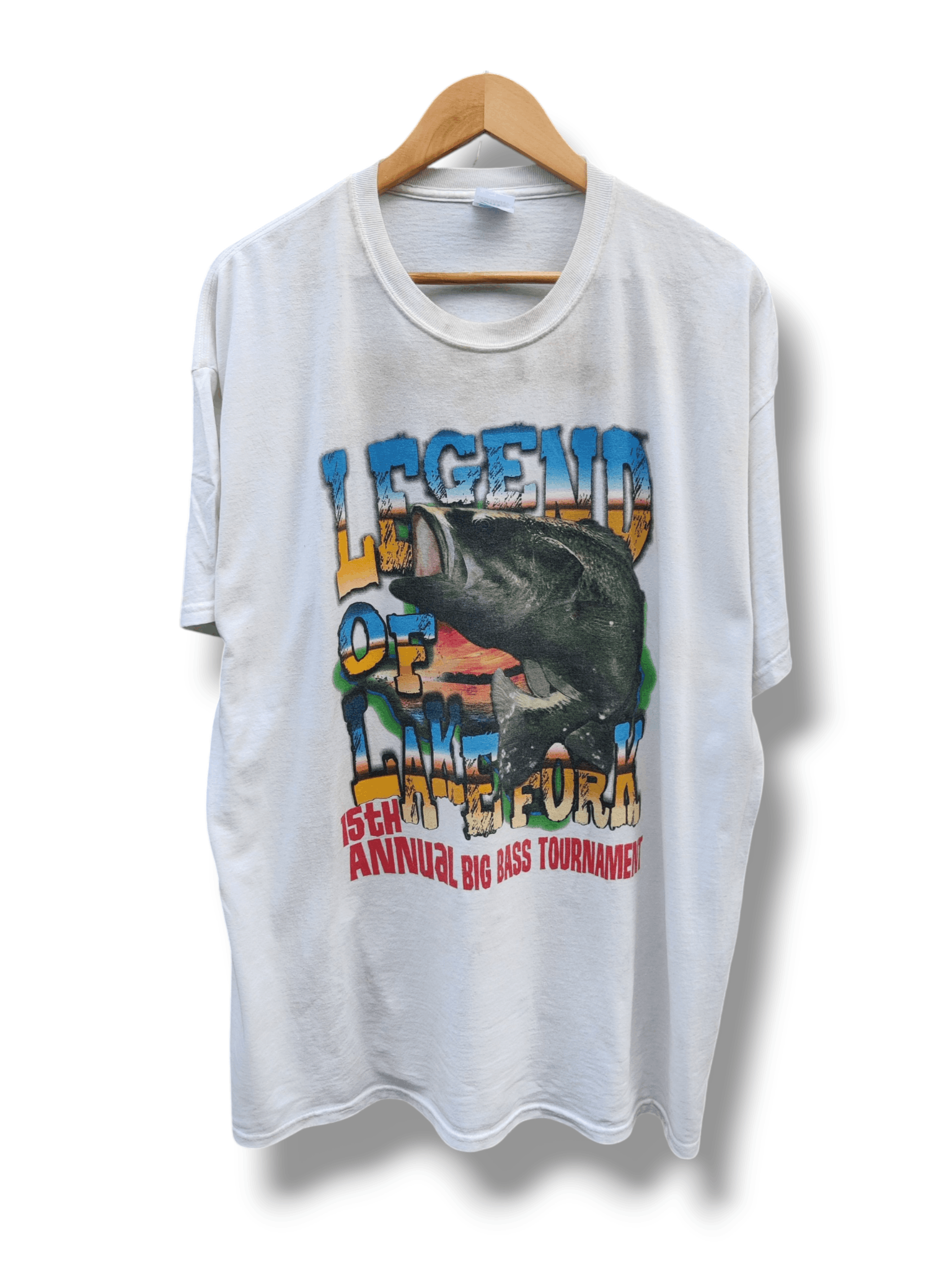 Vintage Vintage Legend Big Bass Fishing Overprint Shirt Size US XXL / EU 58 / 5 - 1 Thumbnail