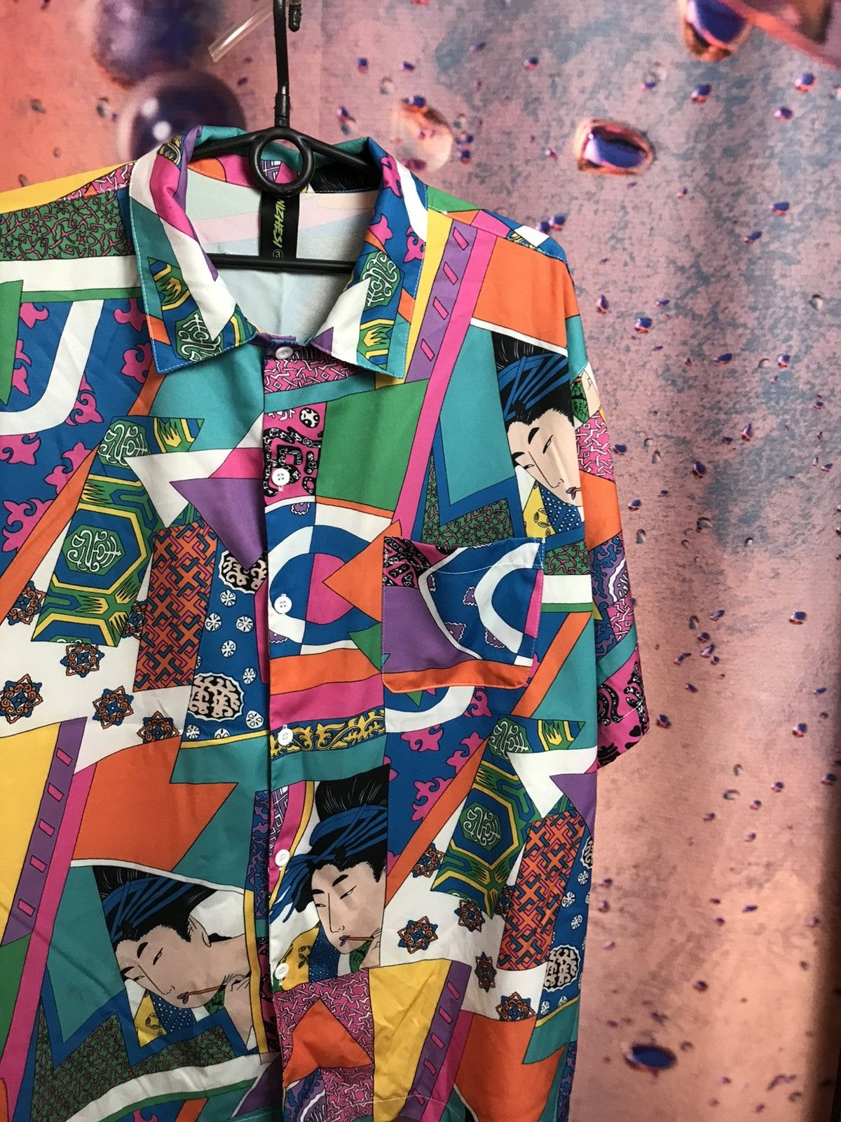 Vintage Vintage crazy Japanese style shirt Size US XL / EU 56 / 4 - 1 Thumbnail