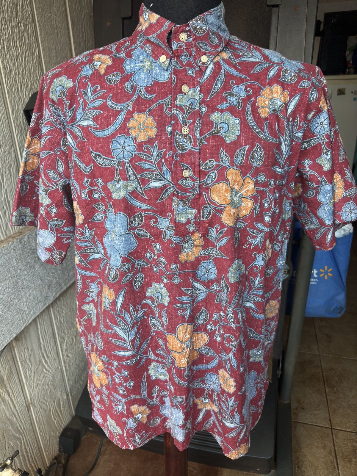 Reyn Spooner Reyn Spooner Red Hawaiian Print 3/4 Button Men's Medium Size US M / EU 48-50 / 2 - 1 Thumbnail