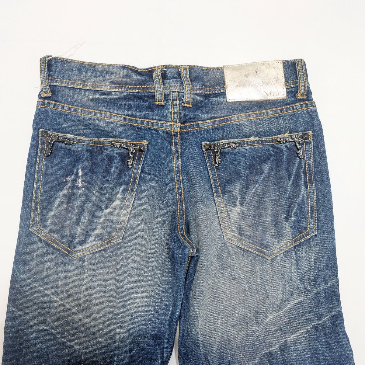 Japanese Brand Xfrm splash low rise boot cut denim jeans (japan) Size US 28 / EU 44 - 3 Thumbnail