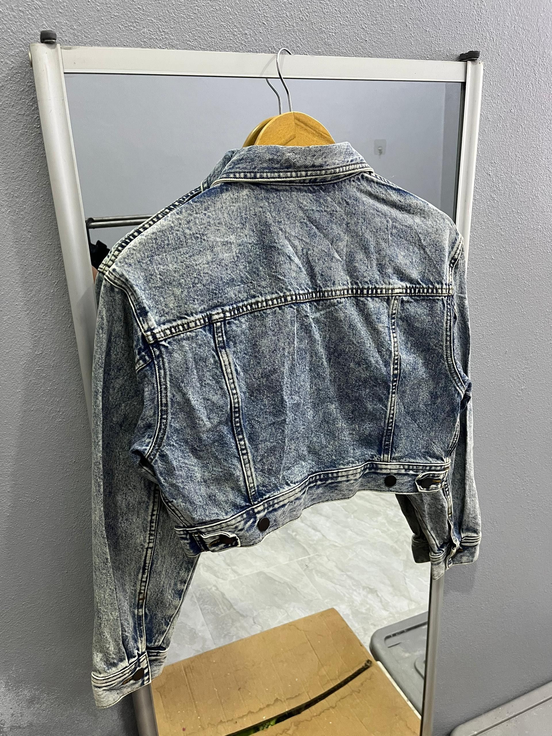 GU GU Cropped Denim Jacket Acid Wash Japan Size S / US 4 / IT 40 - 10 Thumbnail