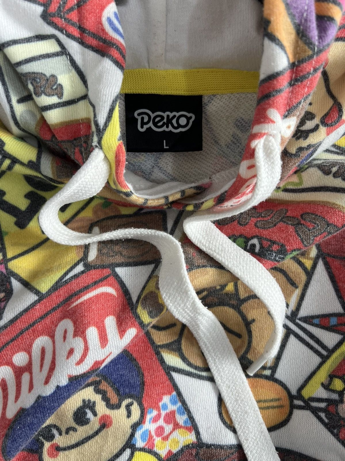 Anime × Cartoon Network × Japanese Brand Sanrio Peko Chan Candy Anime Comic Manga Overprint Hoodie Size US L / EU 52-54 / 3 - 6 Thumbnail