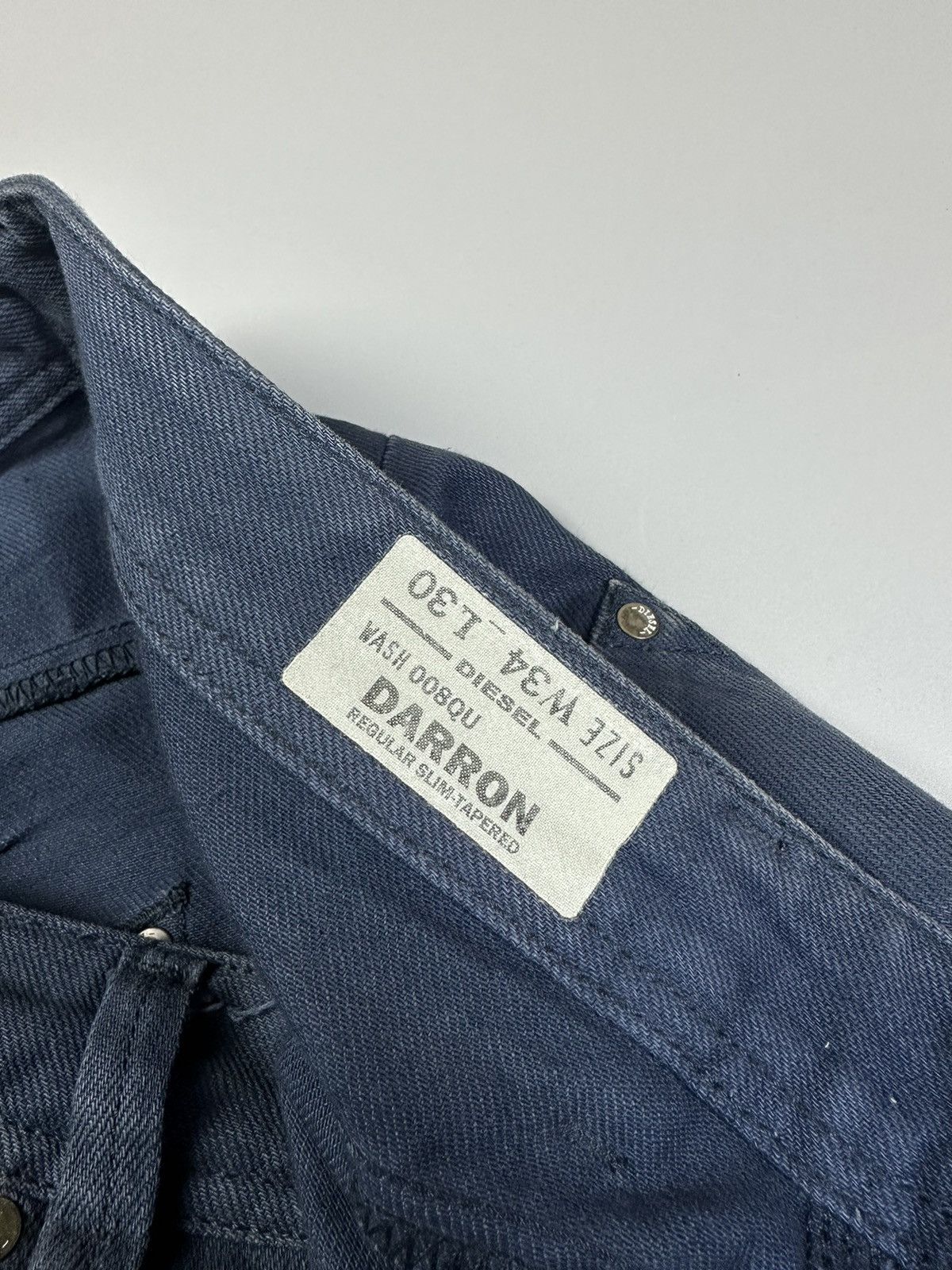 Diesel Diesel Darron Washed Blue Distressed Jeans Size US 34 / EU 50 - 4 Thumbnail