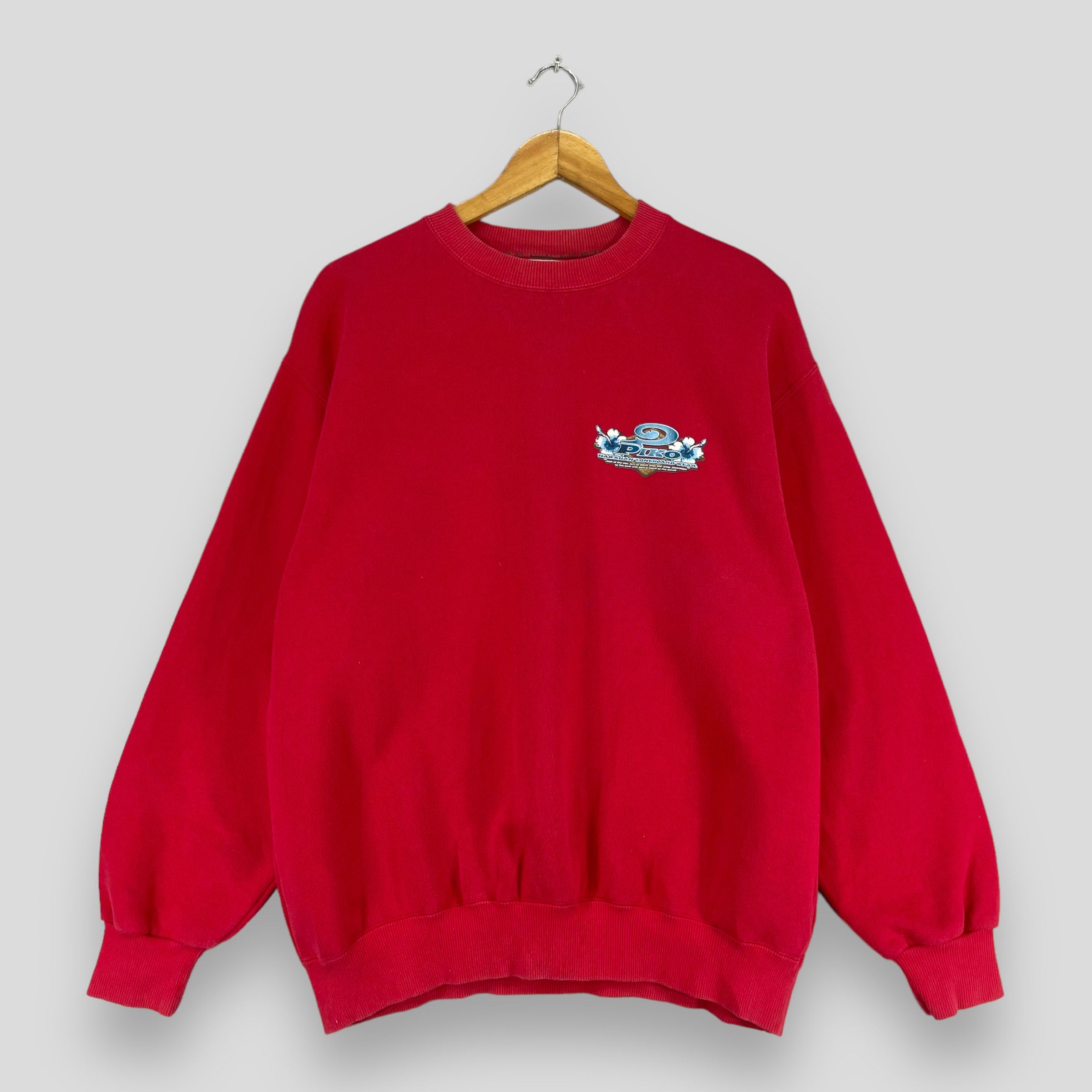 Vintage Vintage PIKO Hawaiian Longboard Back Hit Logo Sweatshirt Size US L / EU 52-54 / 3 - 4 Thumbnail