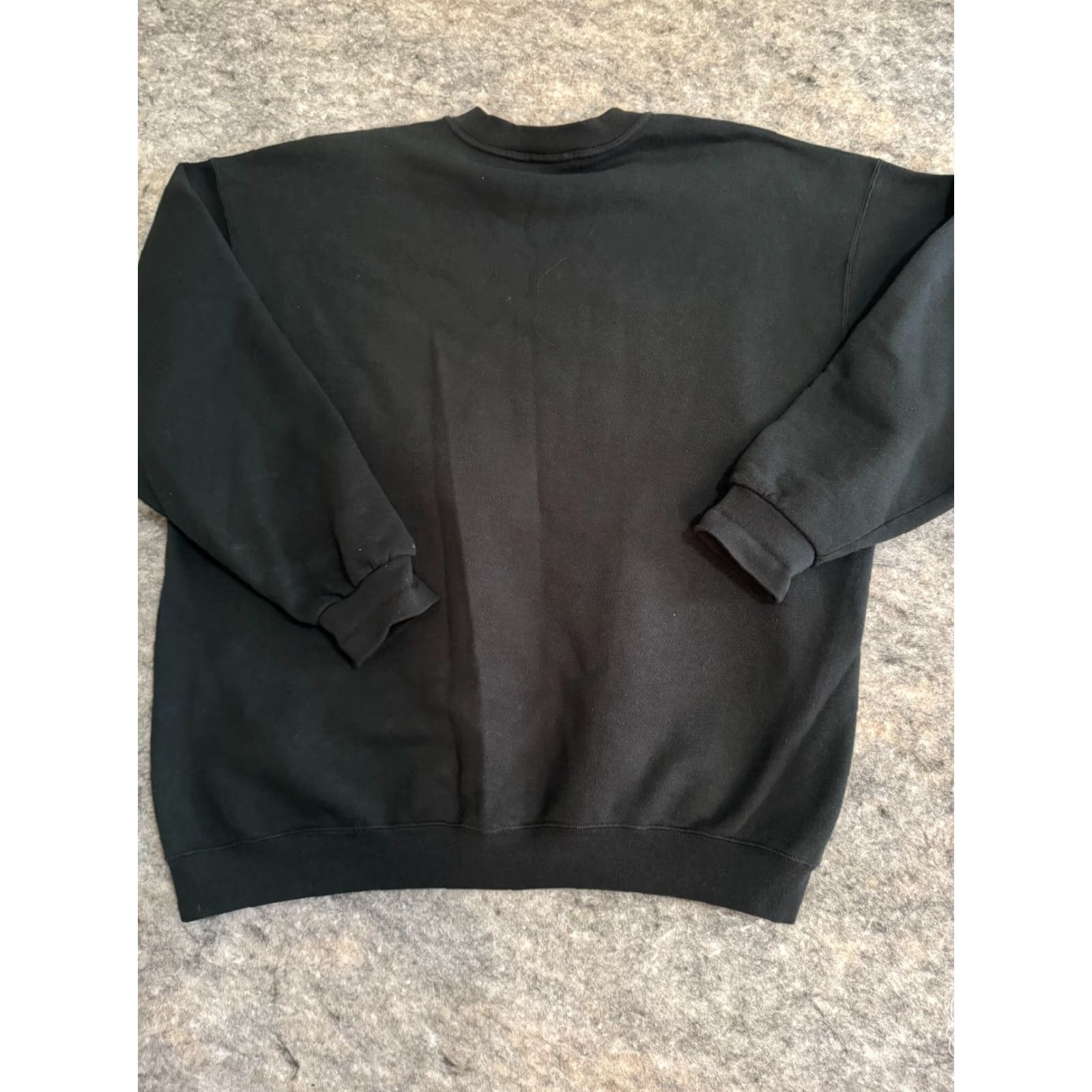 Nike VINTAGE Nike Sweatshirt Crewneck Mini Swoosh Black 2XL Men 90s Pullover Size US XXL / EU 58 / 5 - 6 Thumbnail