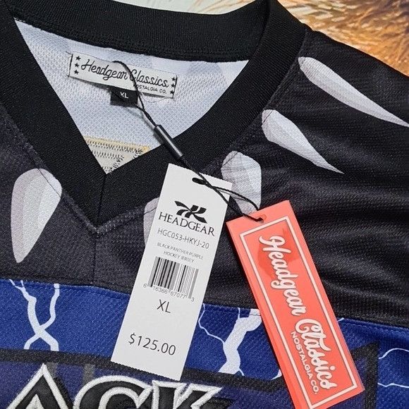 Other Black Panther Wakanda Hockey Jersey Size XL NWT Size US XL / EU 56 / 4 - 4 Thumbnail