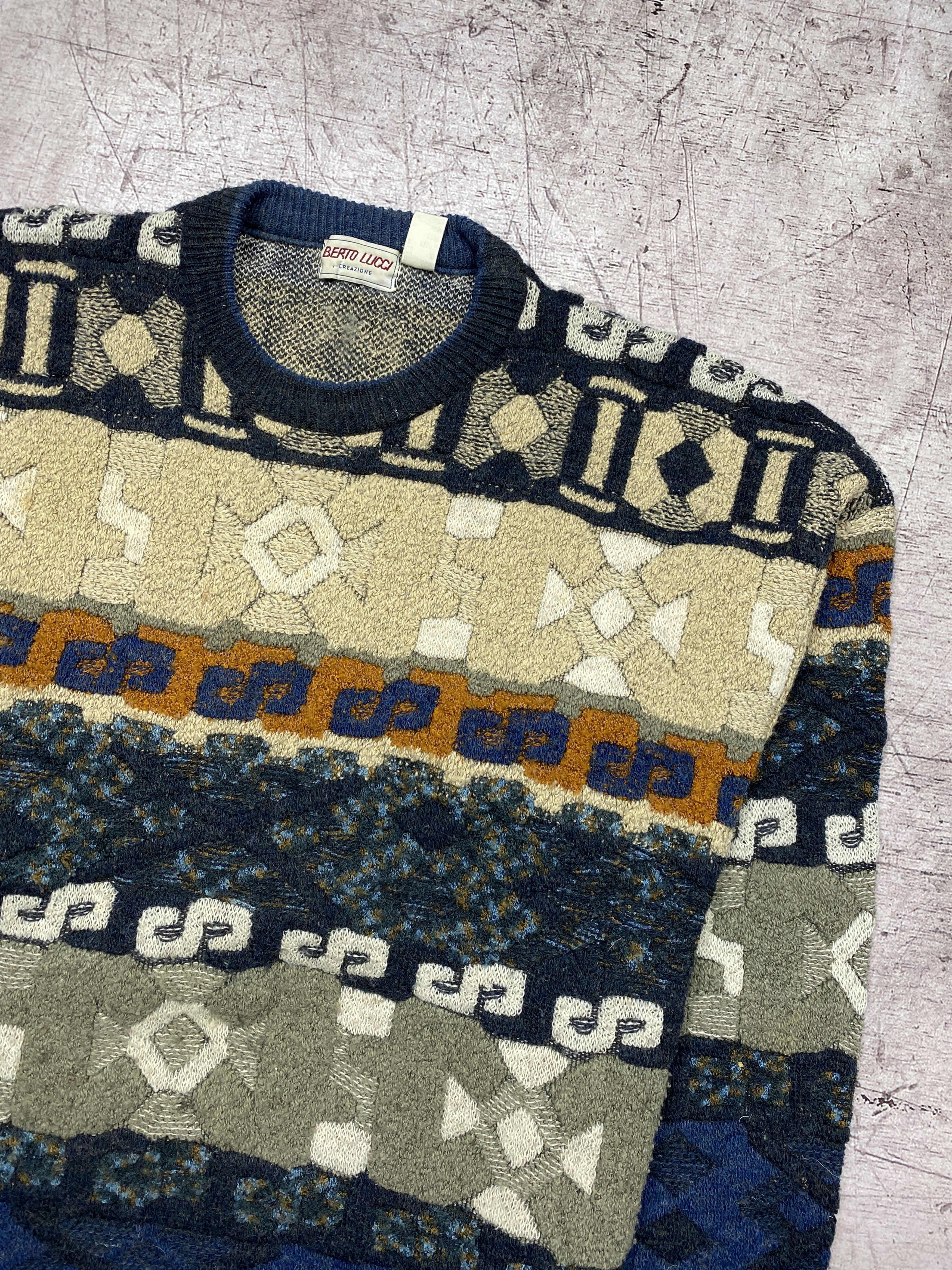 Vintage Vintage 90s Mens Coogi Style Textured Biggie Cozy Sweater Size US XL / EU 56 / 4 - 2 Thumbnail