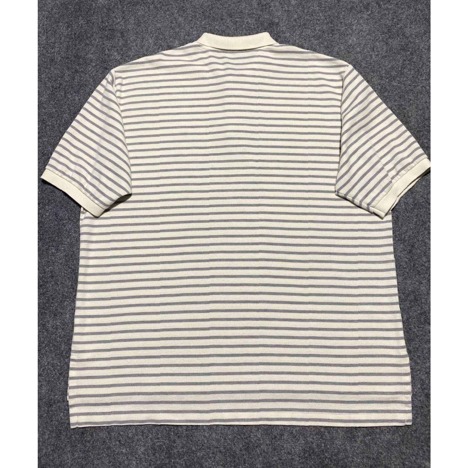 Polo Ralph Lauren Polo Ralph Lauren Polo Shirt Mens 2XL White Gray Striped Classic Casual Polo Golf Shirt Mens 2XL White Gray Striped Casual Size US XXL / EU 58 / 5 - 5 Thumbnail